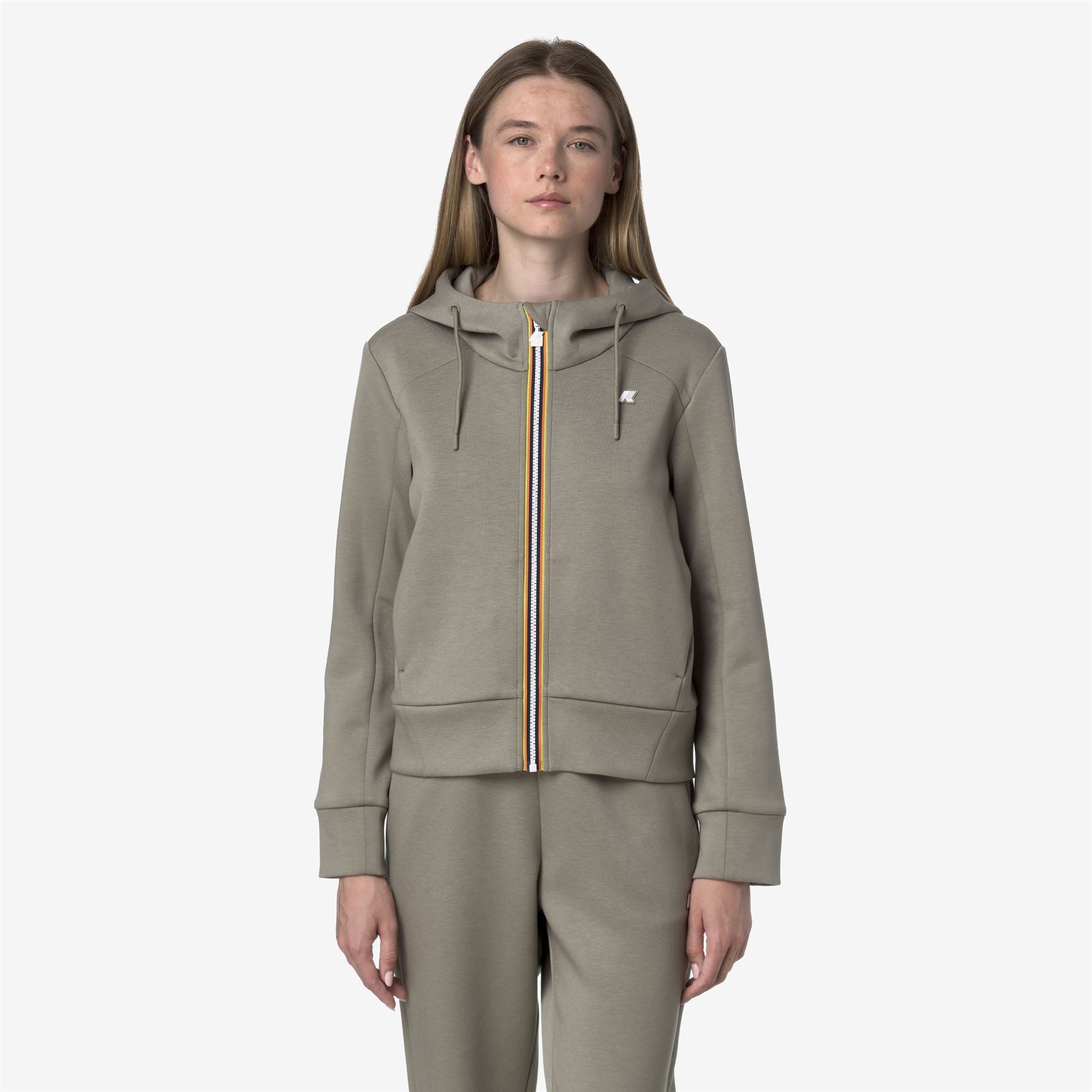 DIVINE LIGHT SPACER - Fleece - Jacket - Woman - GREEN OAK