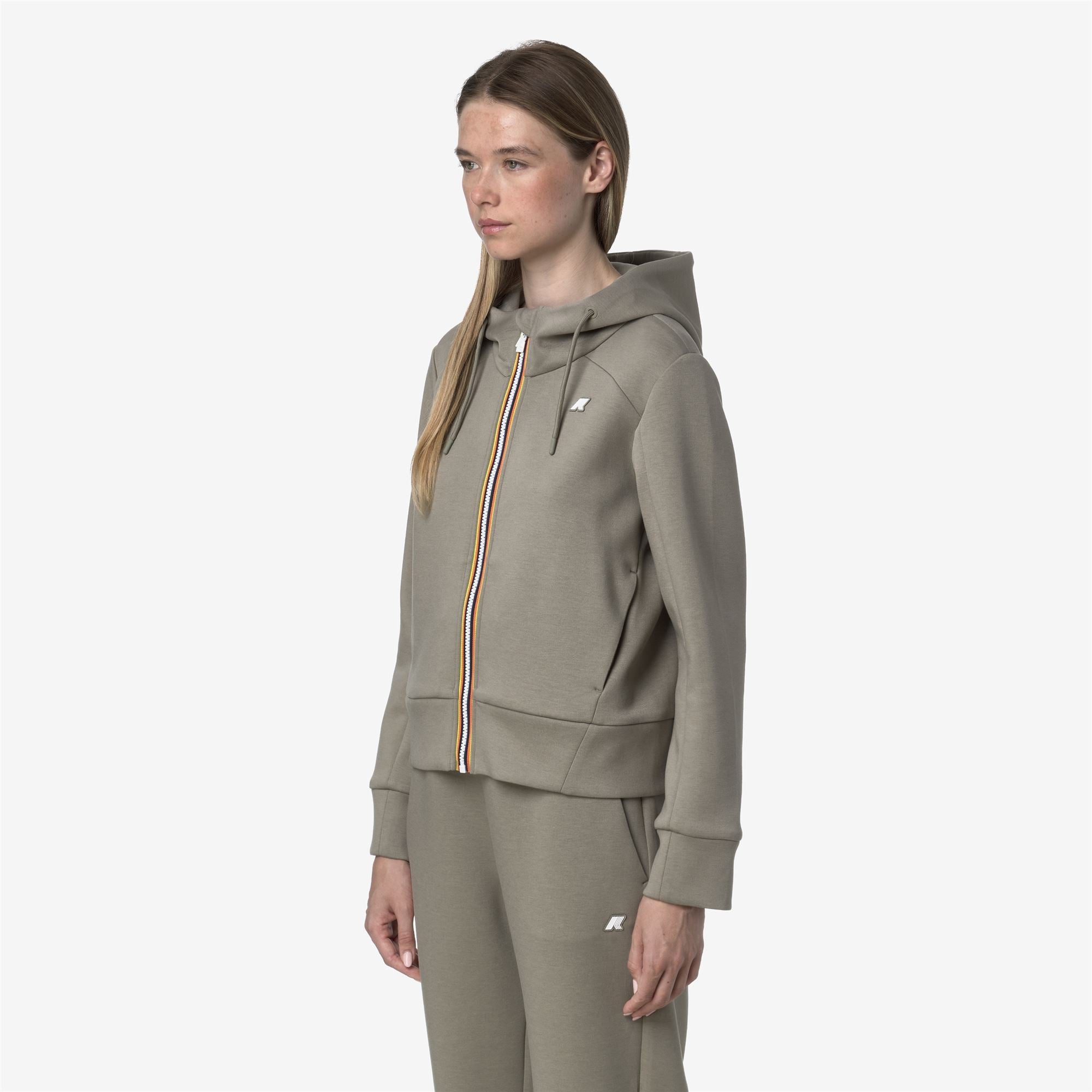DIVINE LIGHT SPACER - Fleece - Jacket - Woman - GREEN OAK