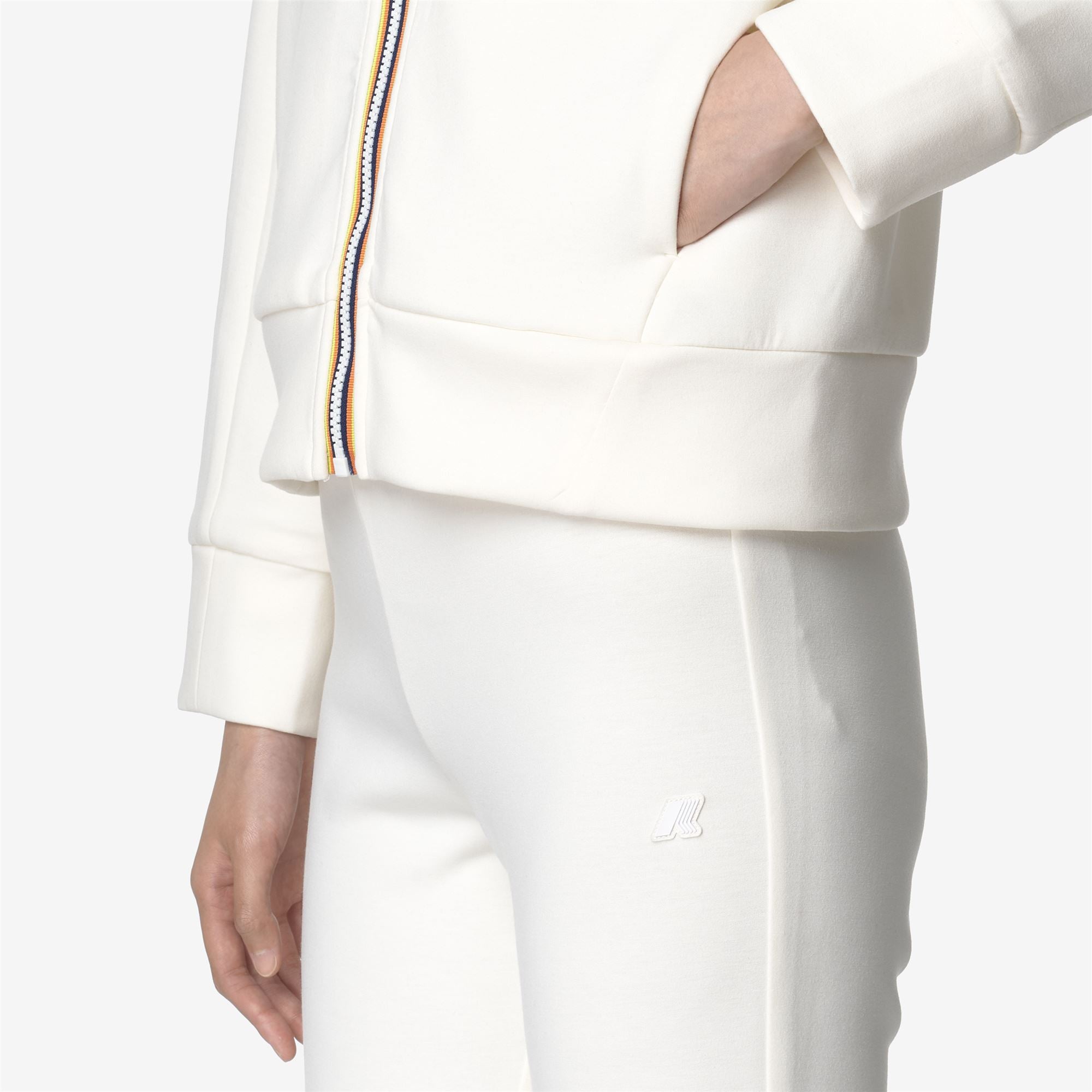 DIVINE LIGHT SPACER - Fleece - Jacket - Woman - WHITE GARDENIA