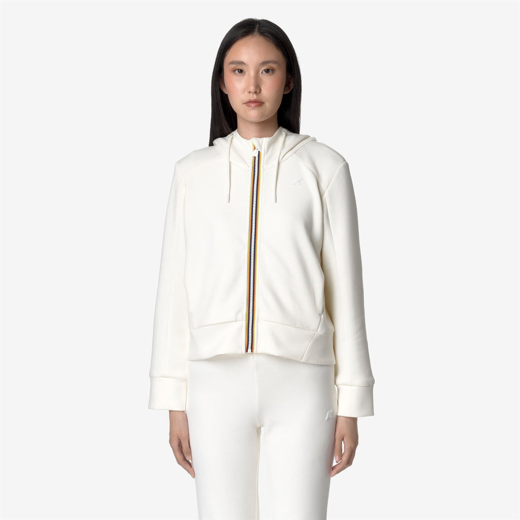 DIVINE LIGHT SPACER - Fleece - Jacket - Woman - WHITE GARDENIA