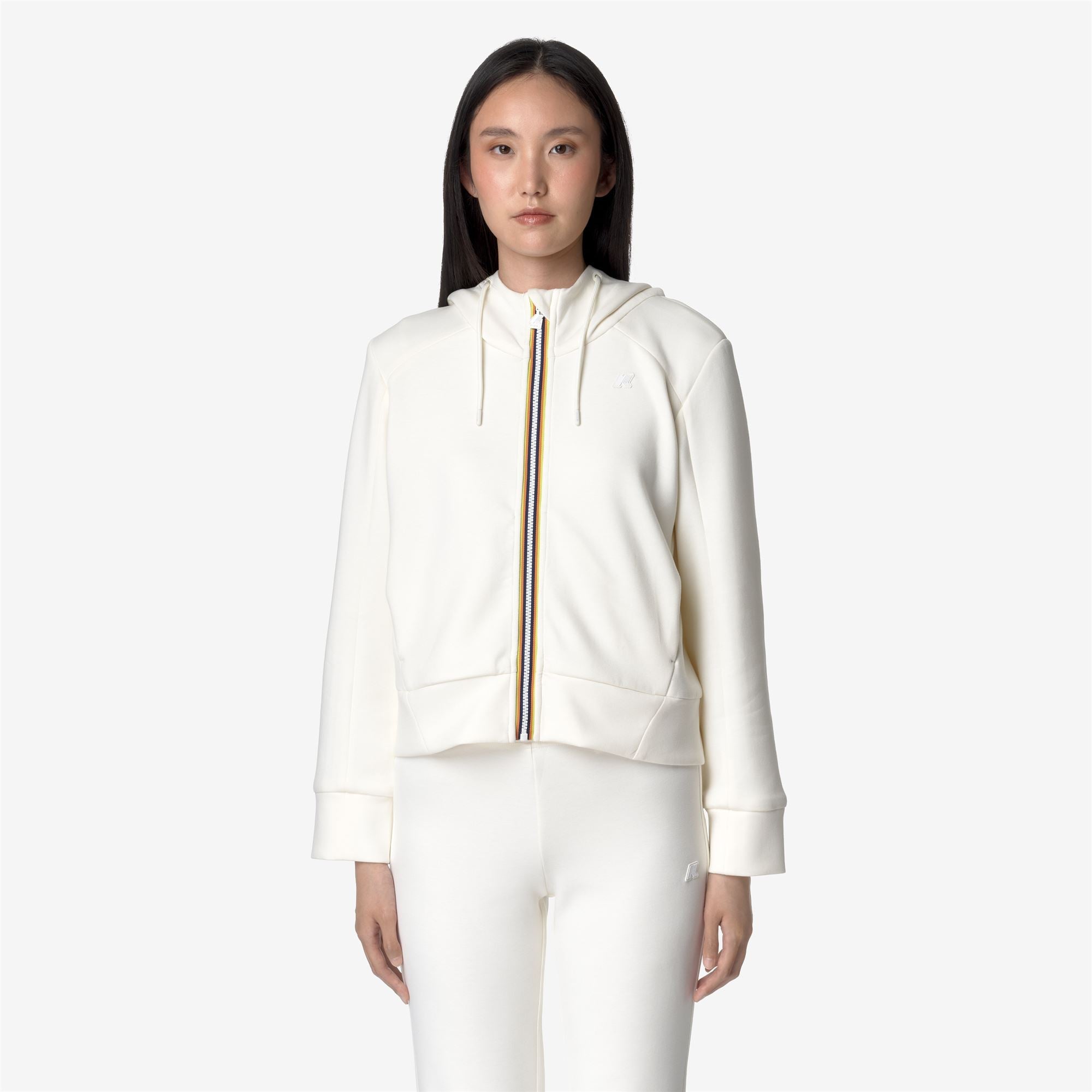 DIVINE LIGHT SPACER - Fleece - Jacket - Woman - WHITE GARDENIA