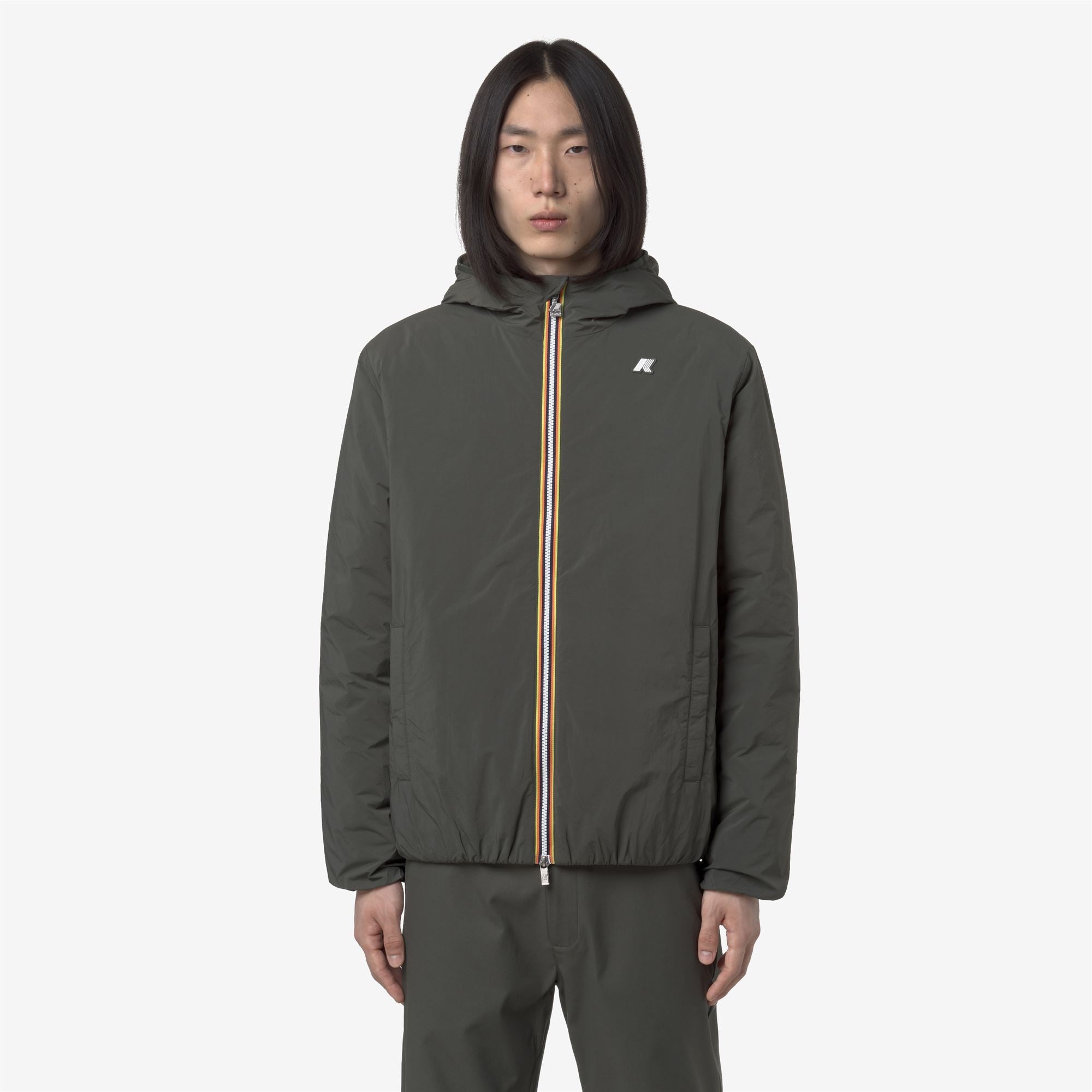 JACK PLAIN WARM - Jackets - Short - Man - GREEN BLACKISH