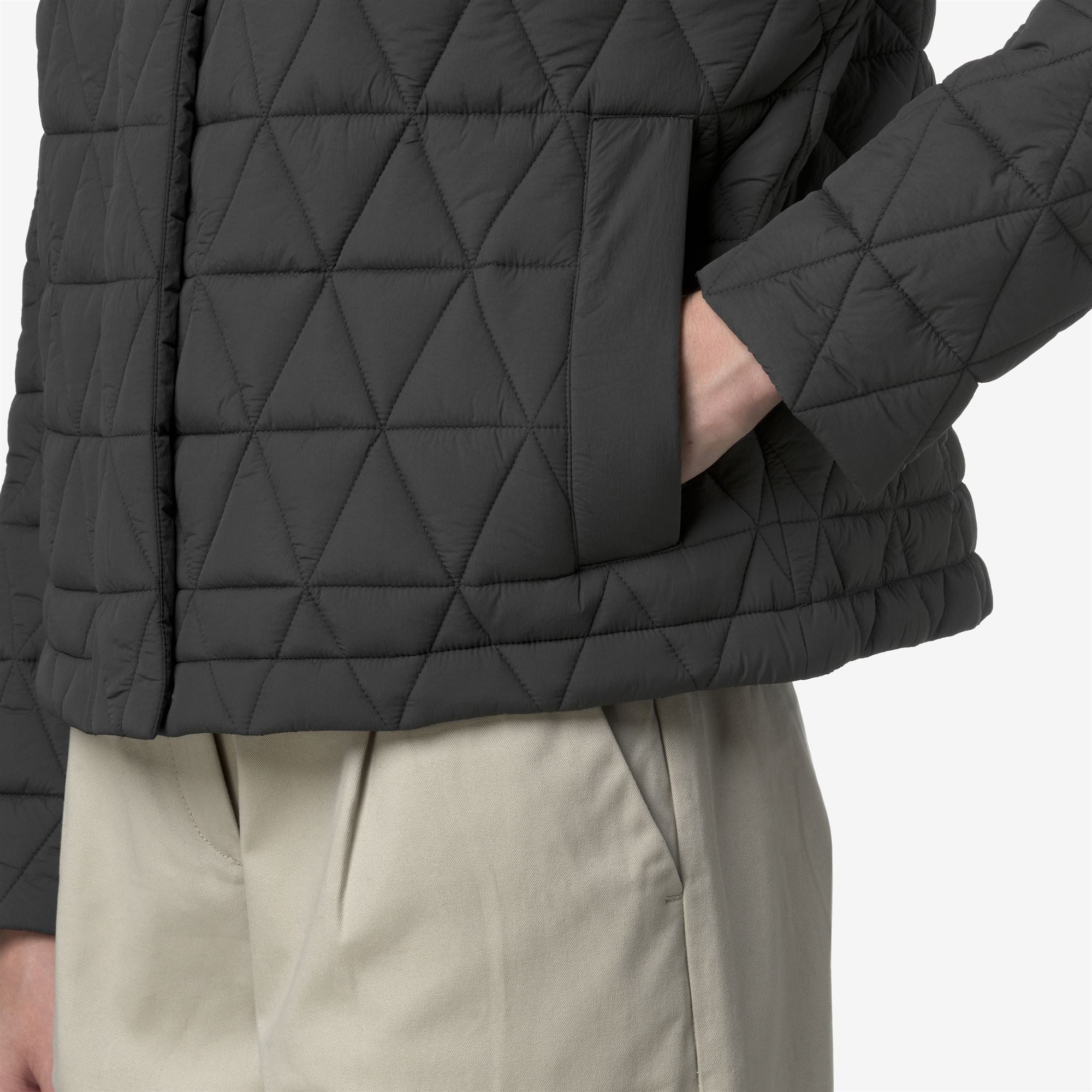 SABRINA DIAMOND QUILTED WARM - Jackets - Short - Woman - GREY SHADOW DK