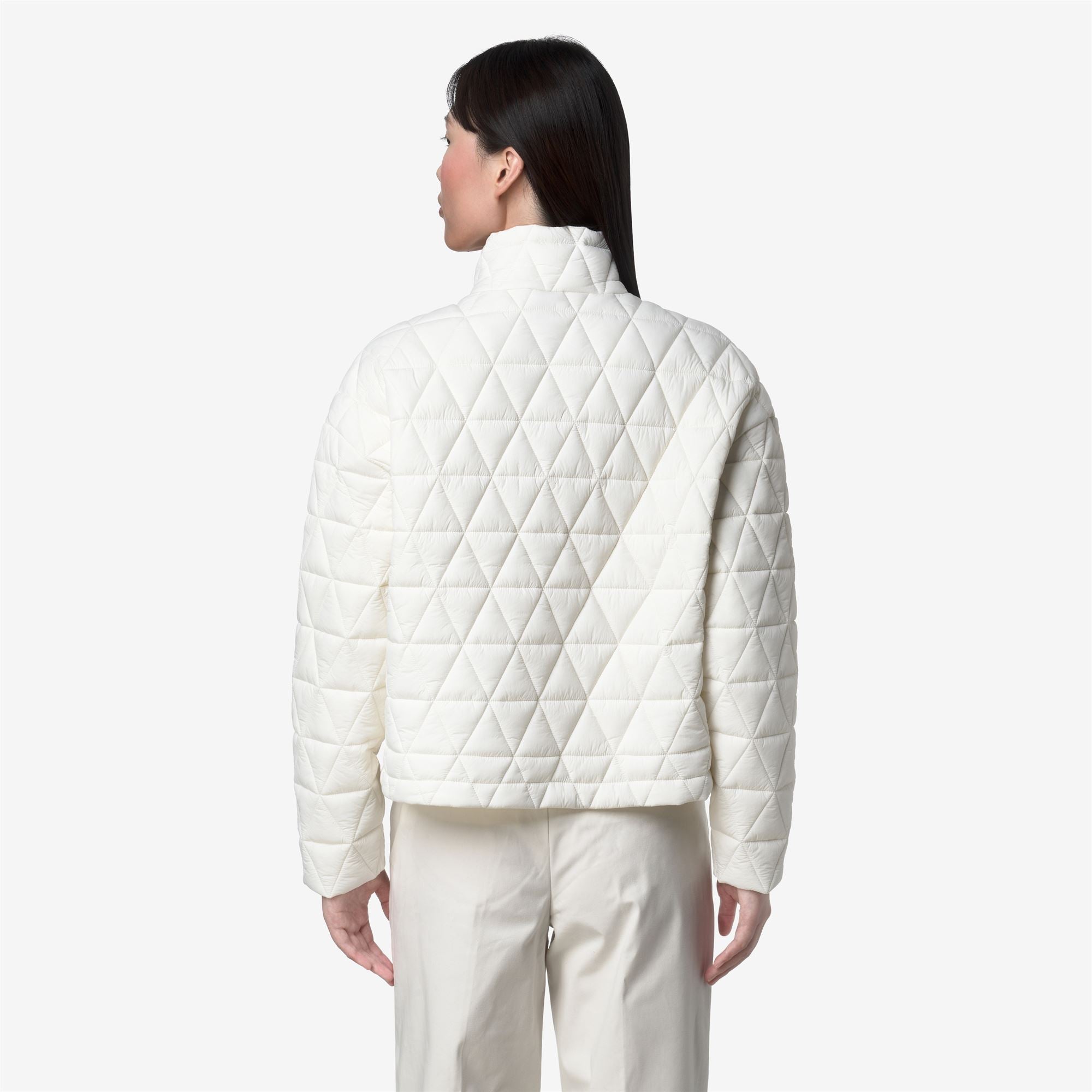 SABRINA DIAMOND QUILTED WARM - Jackets - Short - Woman - WHITE GARDENIA