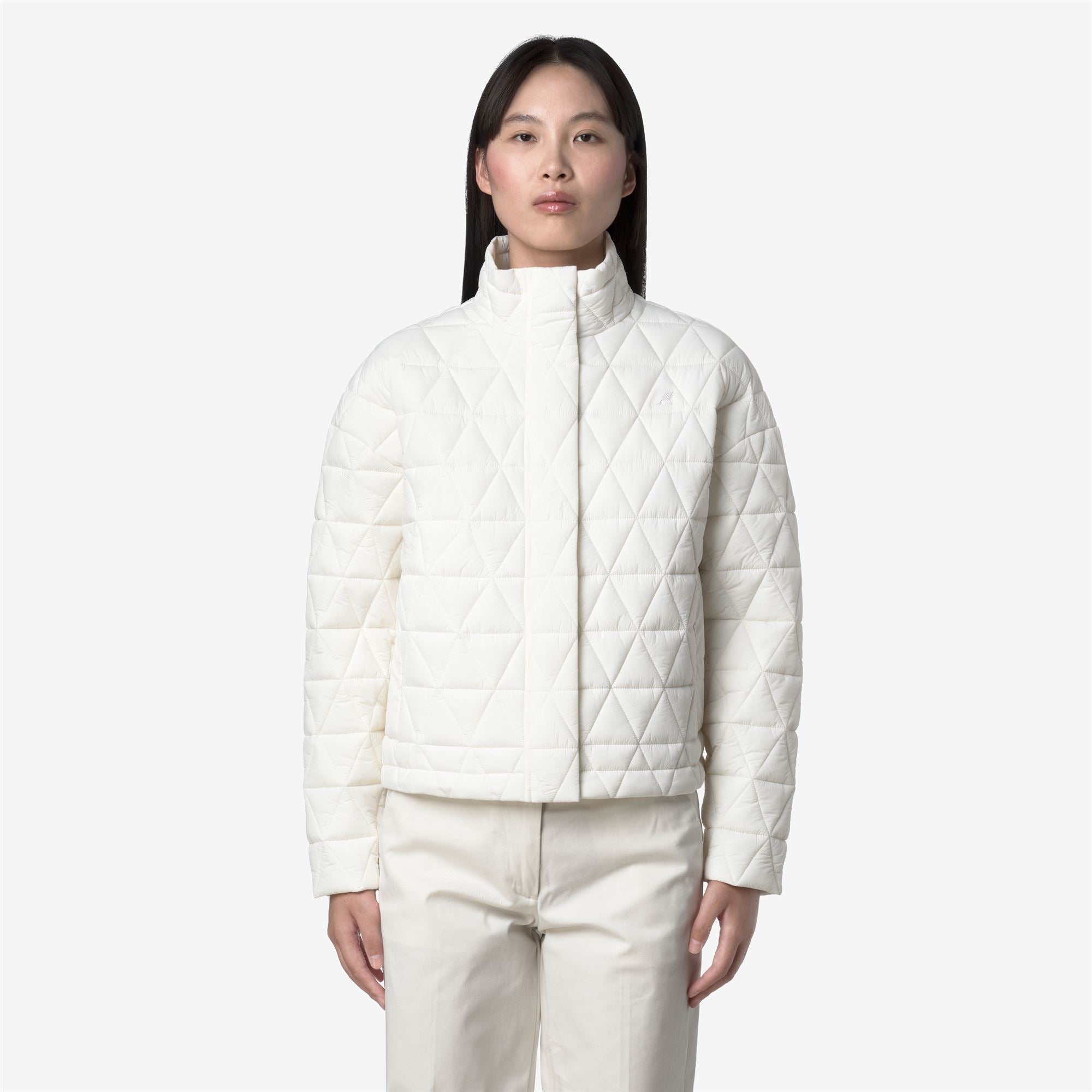 SABRINA DIAMOND QUILTED WARM - Jackets - Short - Woman - WHITE GARDENIA