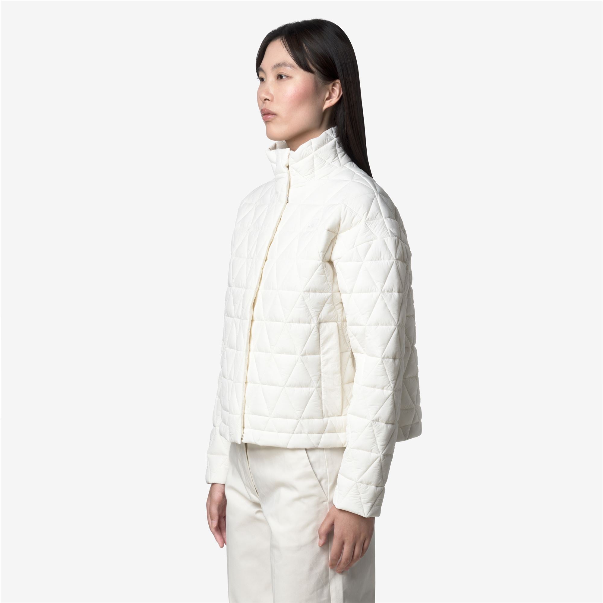 SABRINA DIAMOND QUILTED WARM - Jackets - Short - Woman - WHITE GARDENIA
