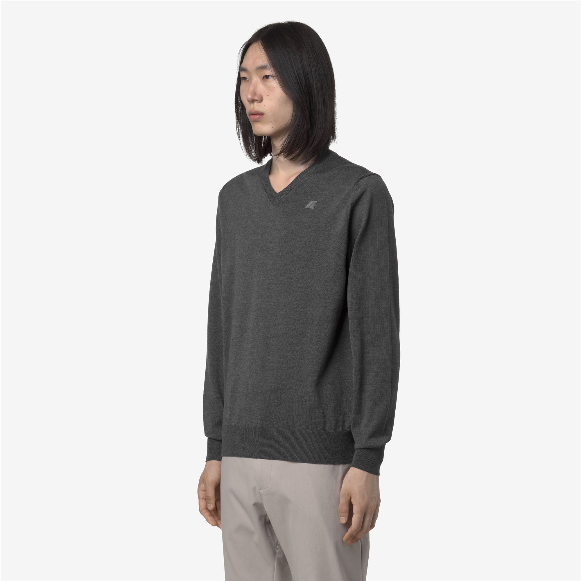 ANTOINE MERINO - KNITWEAR - Pull Over - Man - GREY MD MEL