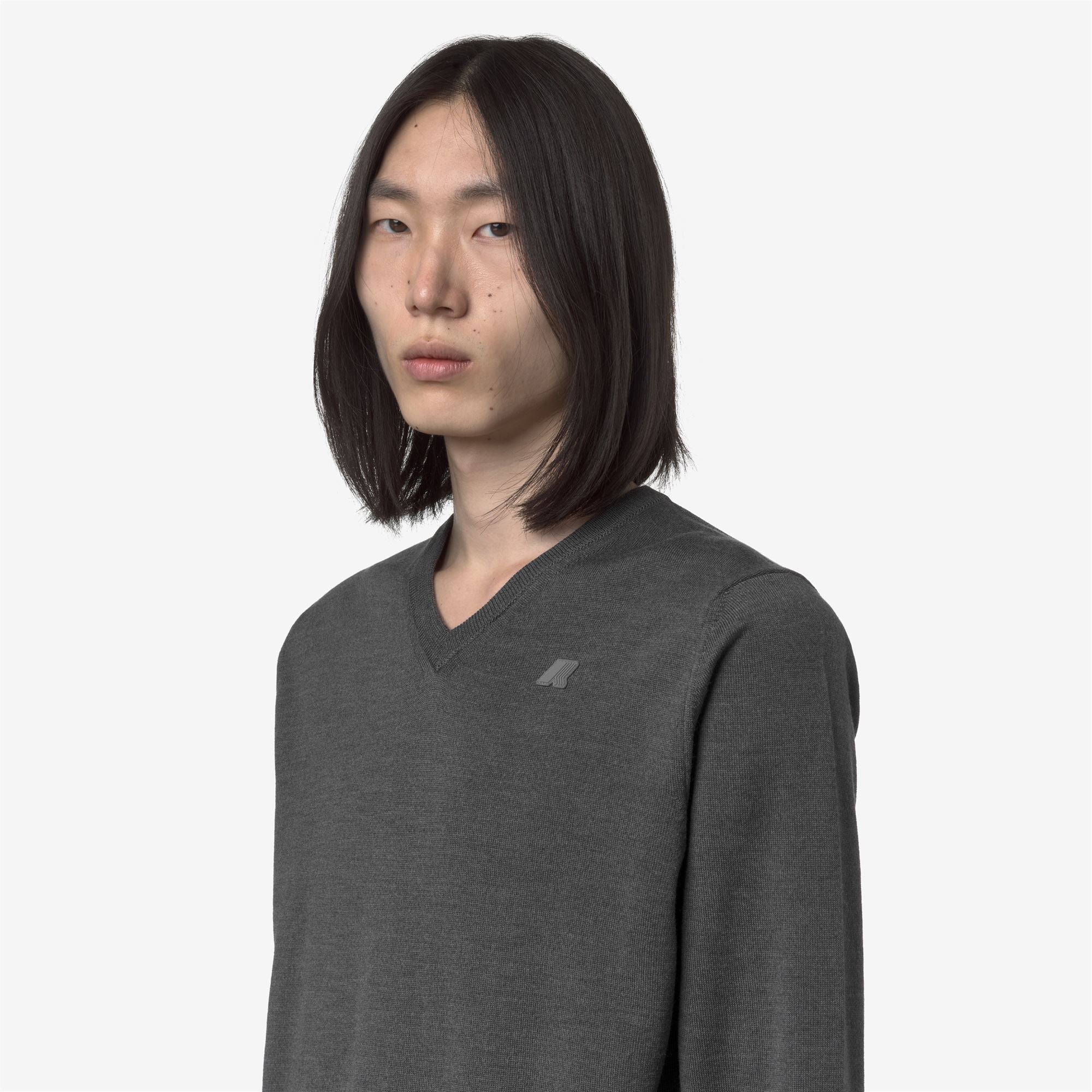 ANTOINE MERINO - KNITWEAR - Pull Over - Man - GREY MD MEL