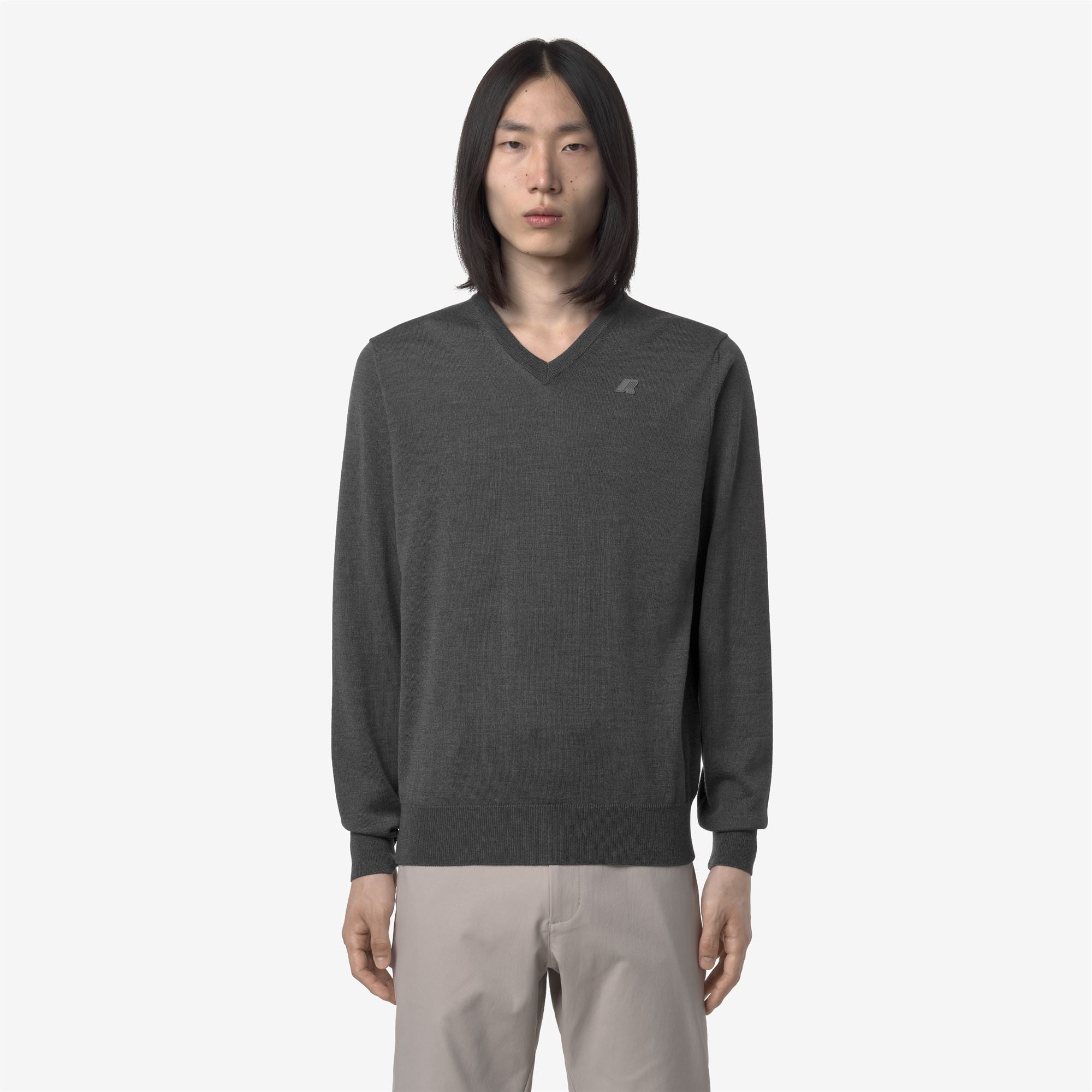 ANTOINE MERINO - KNITWEAR - Pull Over - Man - GREY MD MEL
