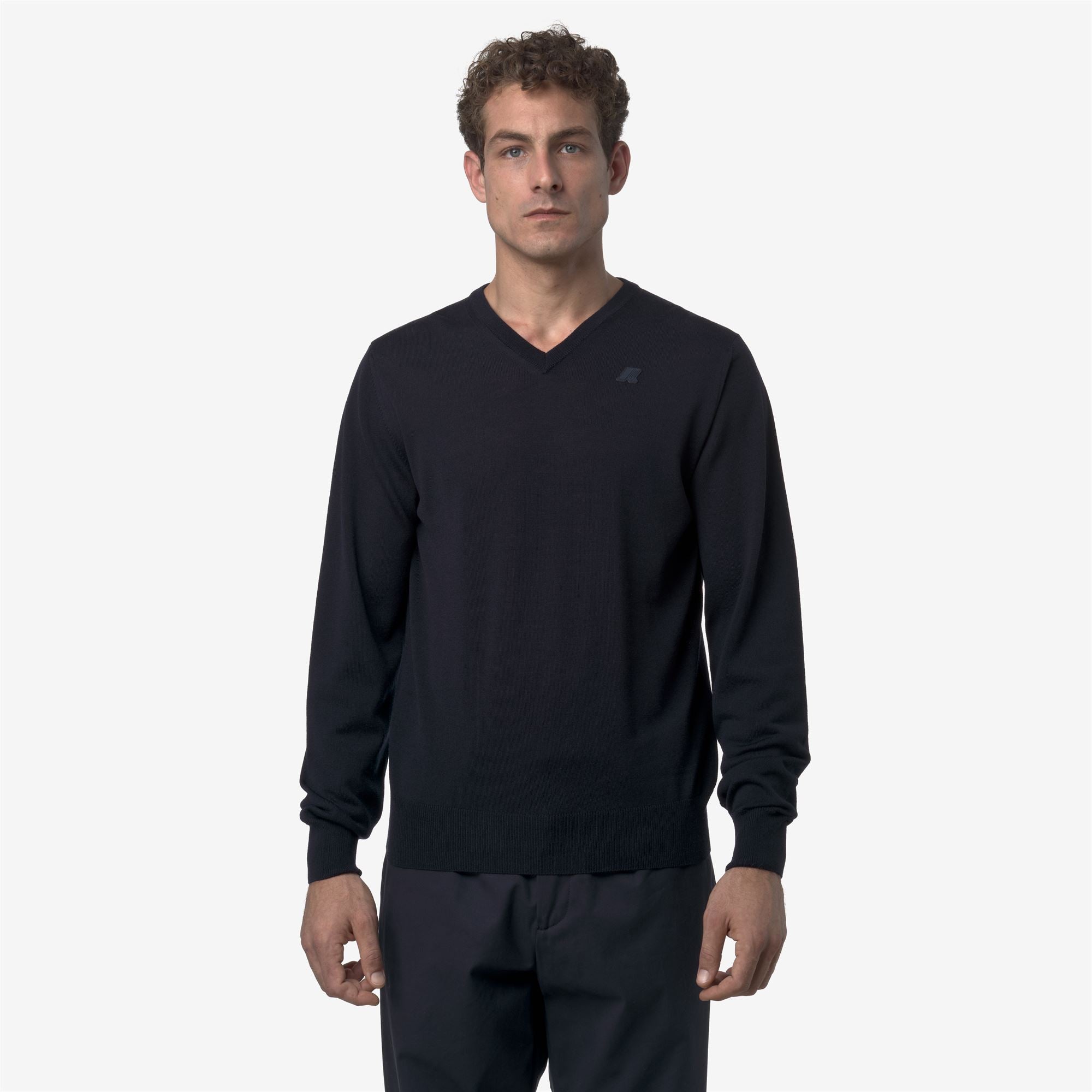 ANTOINE MERINO - KNITWEAR - Pull Over - Man - BLUE DEPTH