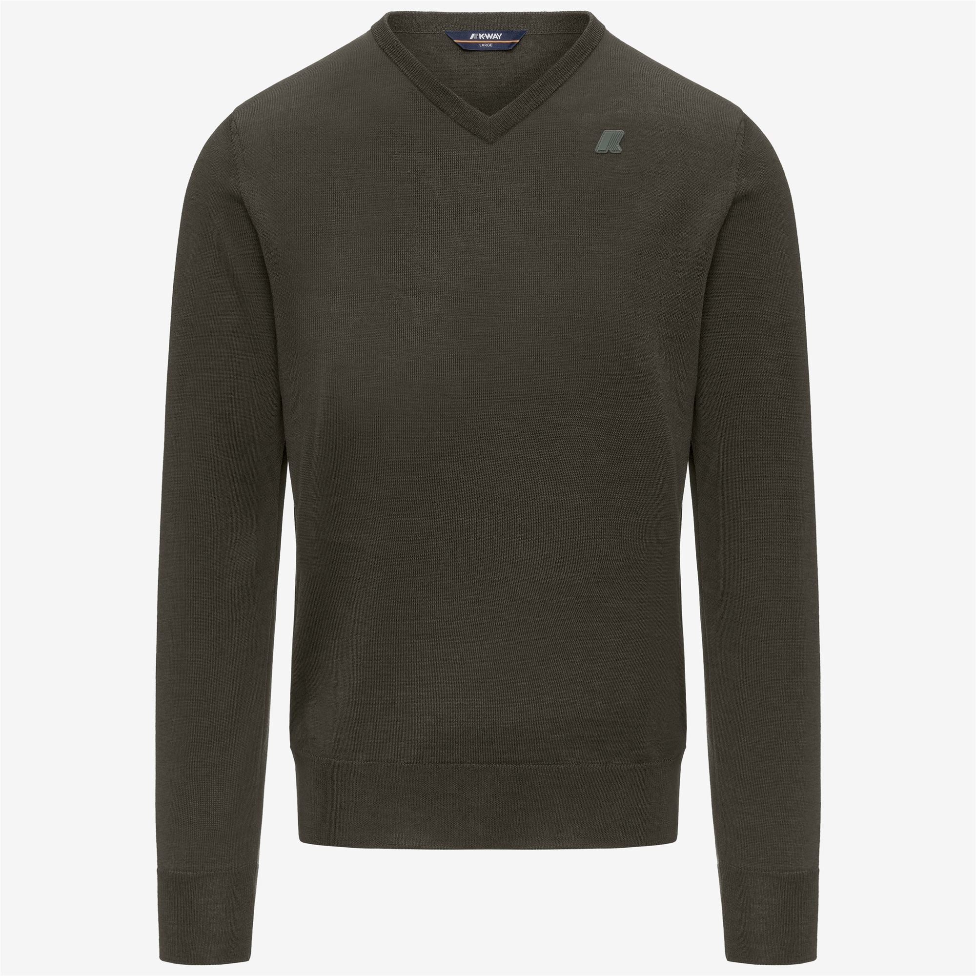 ANTOINE MERINO - KNITWEAR - Pull Over - Man - GREEN BLACKISH