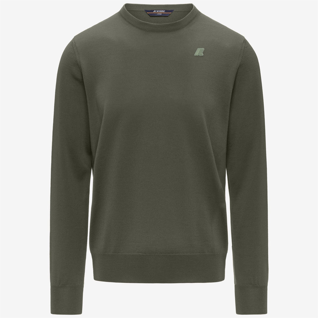 SEBASTIEN MERINO - KNITWEAR - Pull Over - Man - GREEN SAGE