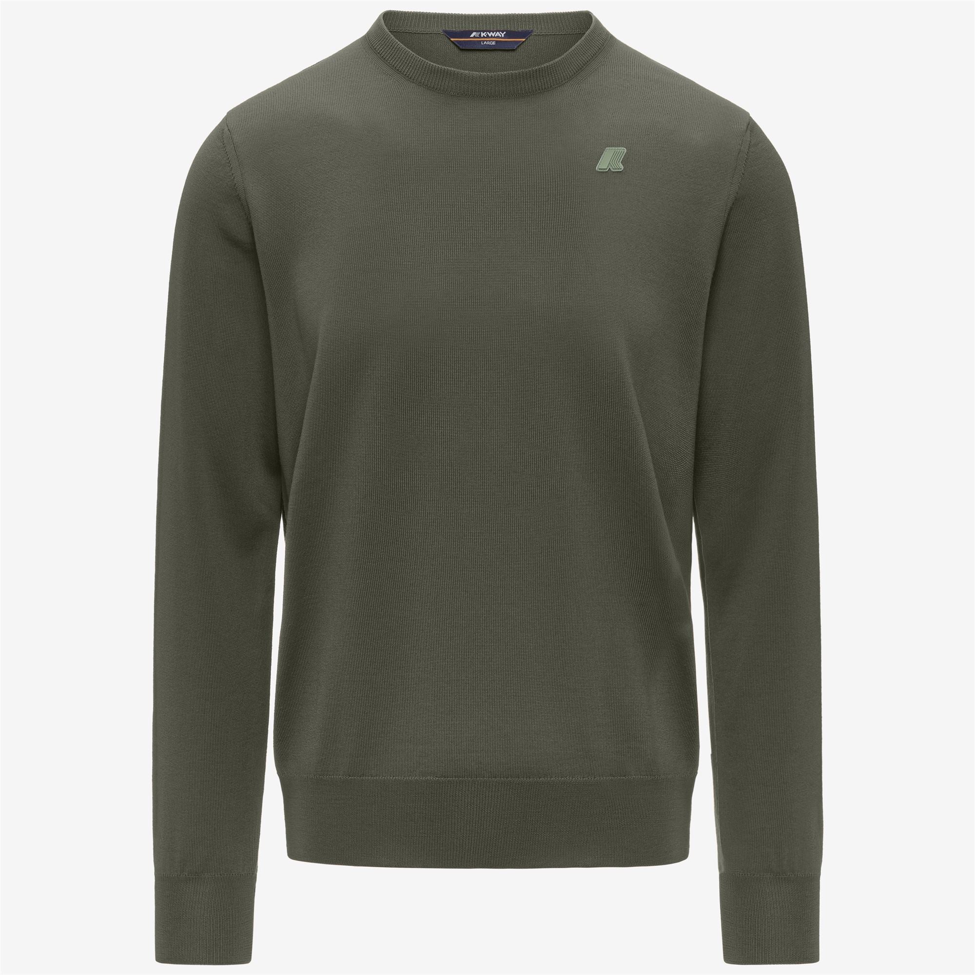 SEBASTIEN MERINO - KNITWEAR - Pull Over - Man - GREEN SAGE