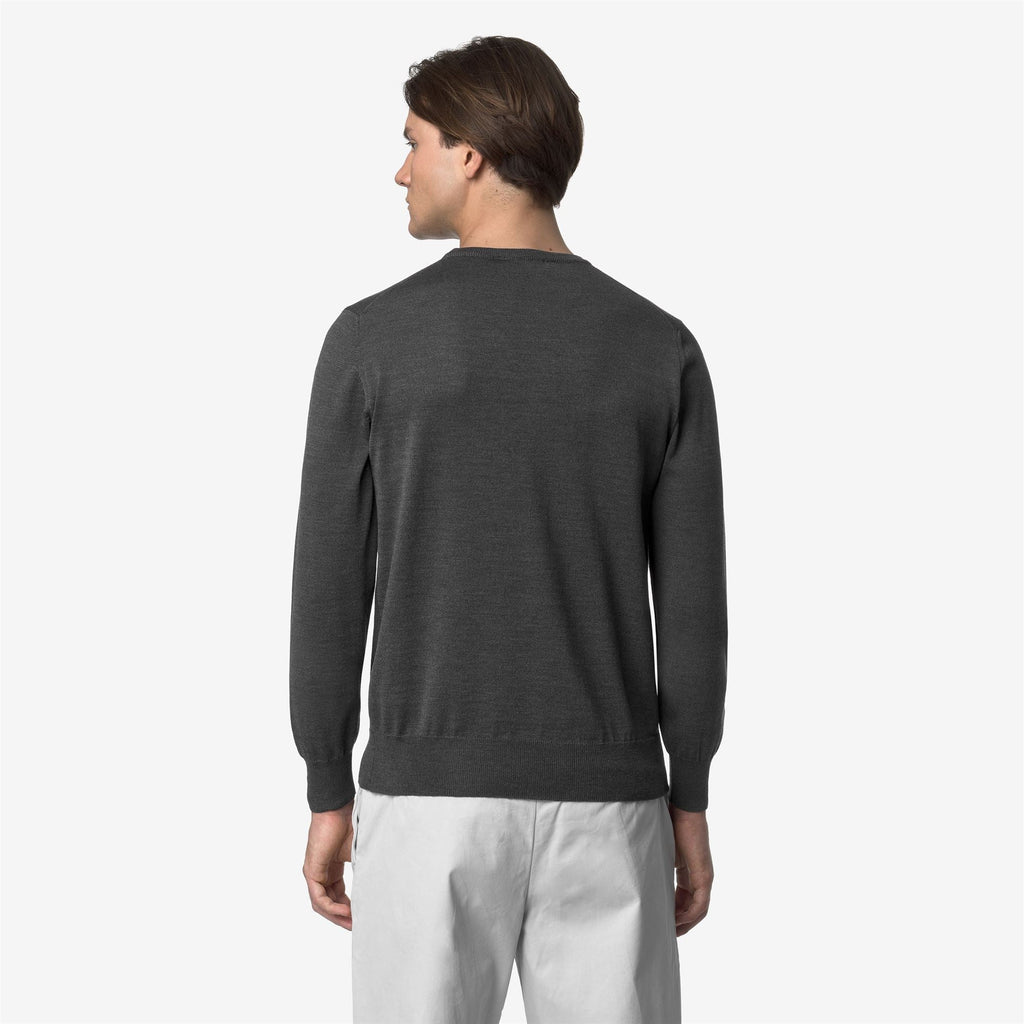 SEBASTIEN MERINO - KNITWEAR - Pull Over - Man - GREY MD MEL