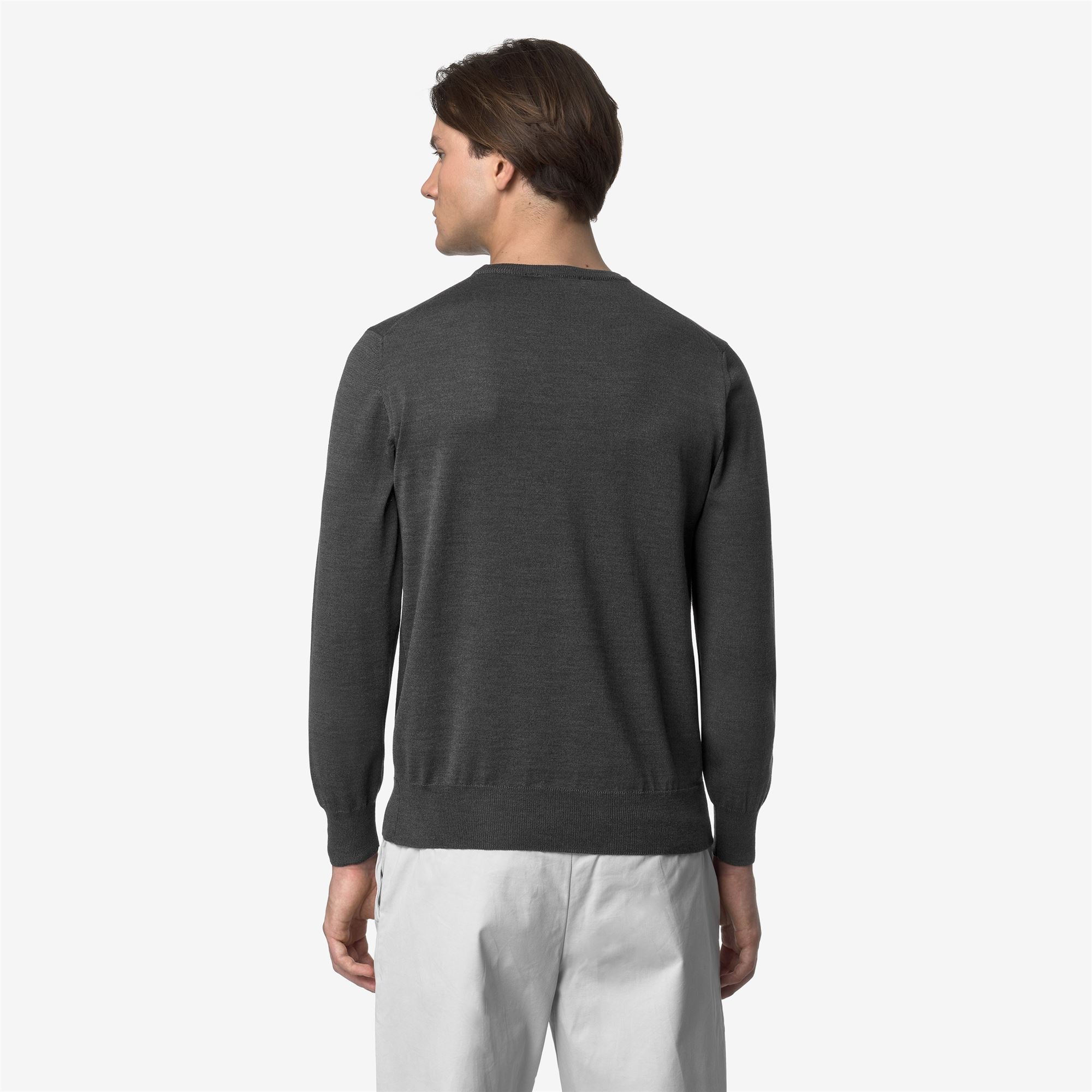 SEBASTIEN MERINO - KNITWEAR - Pull Over - Man - GREY MD MEL
