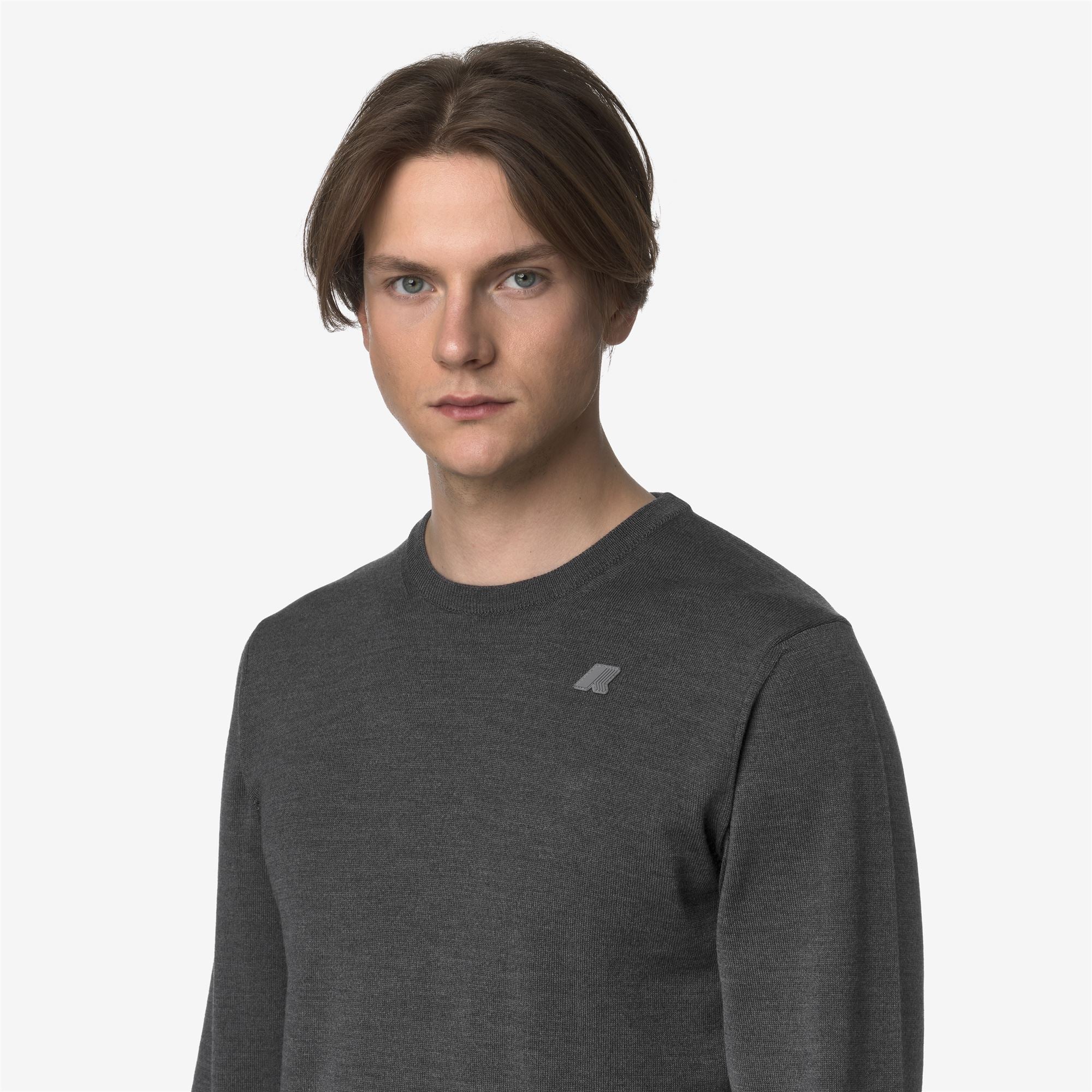 SEBASTIEN MERINO - KNITWEAR - Pull Over - Man - GREY MD MEL