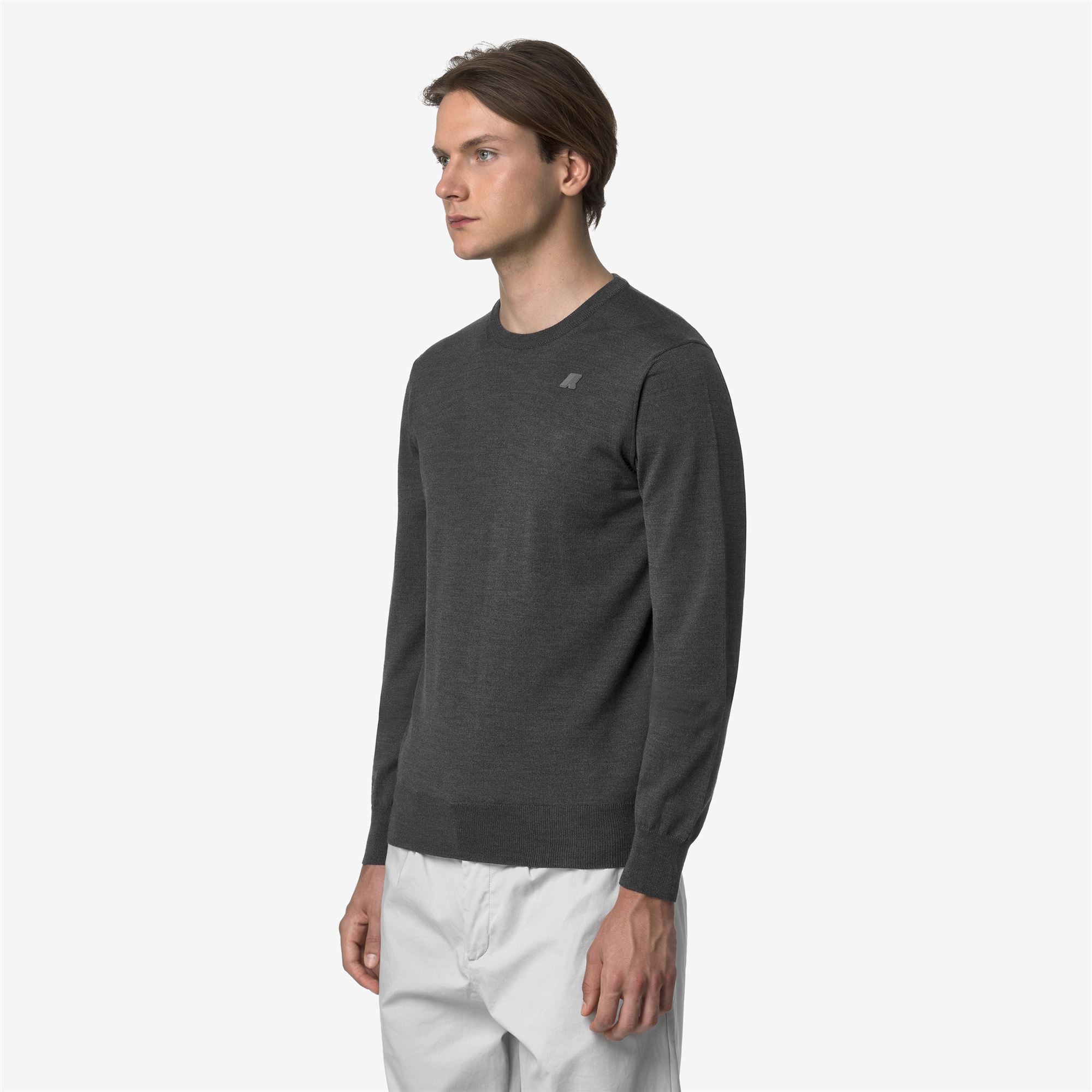 SEBASTIEN MERINO - KNITWEAR - Pull Over - Man - GREY MD MEL