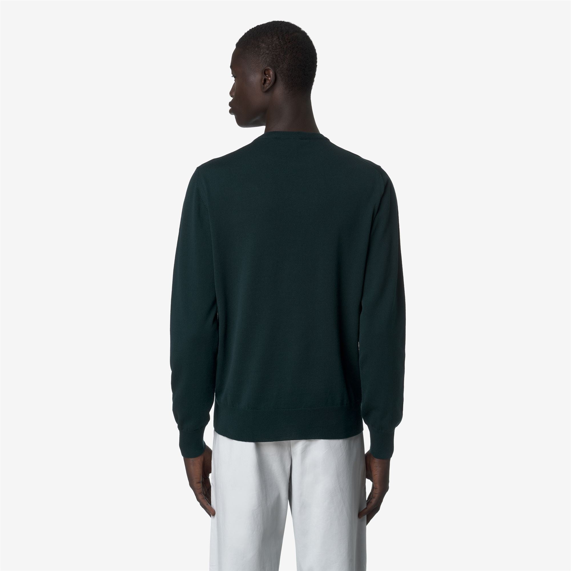 SEBASTIEN MERINO - KNITWEAR - Pull Over - Man - GREEN PONDEROSA