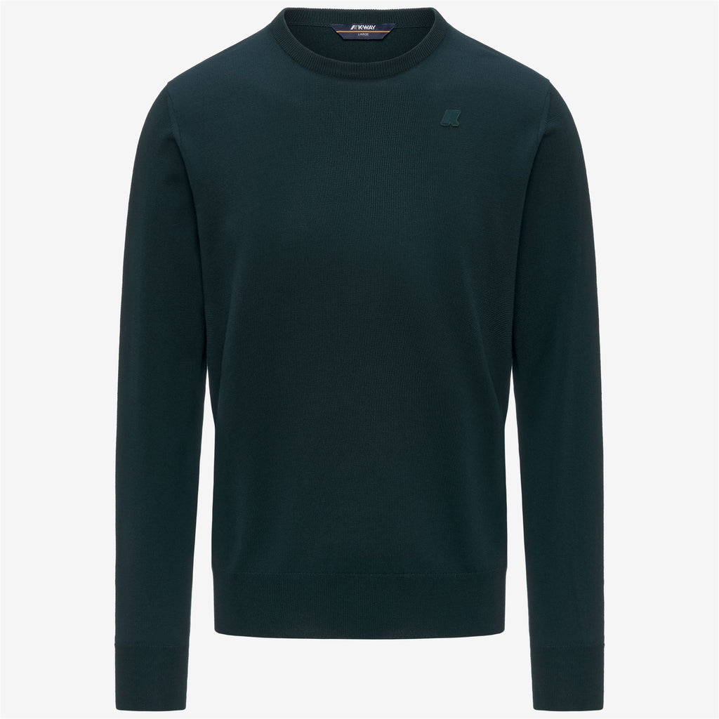 SEBASTIEN MERINO - KNITWEAR - Pull Over - Man - GREEN PONDEROSA