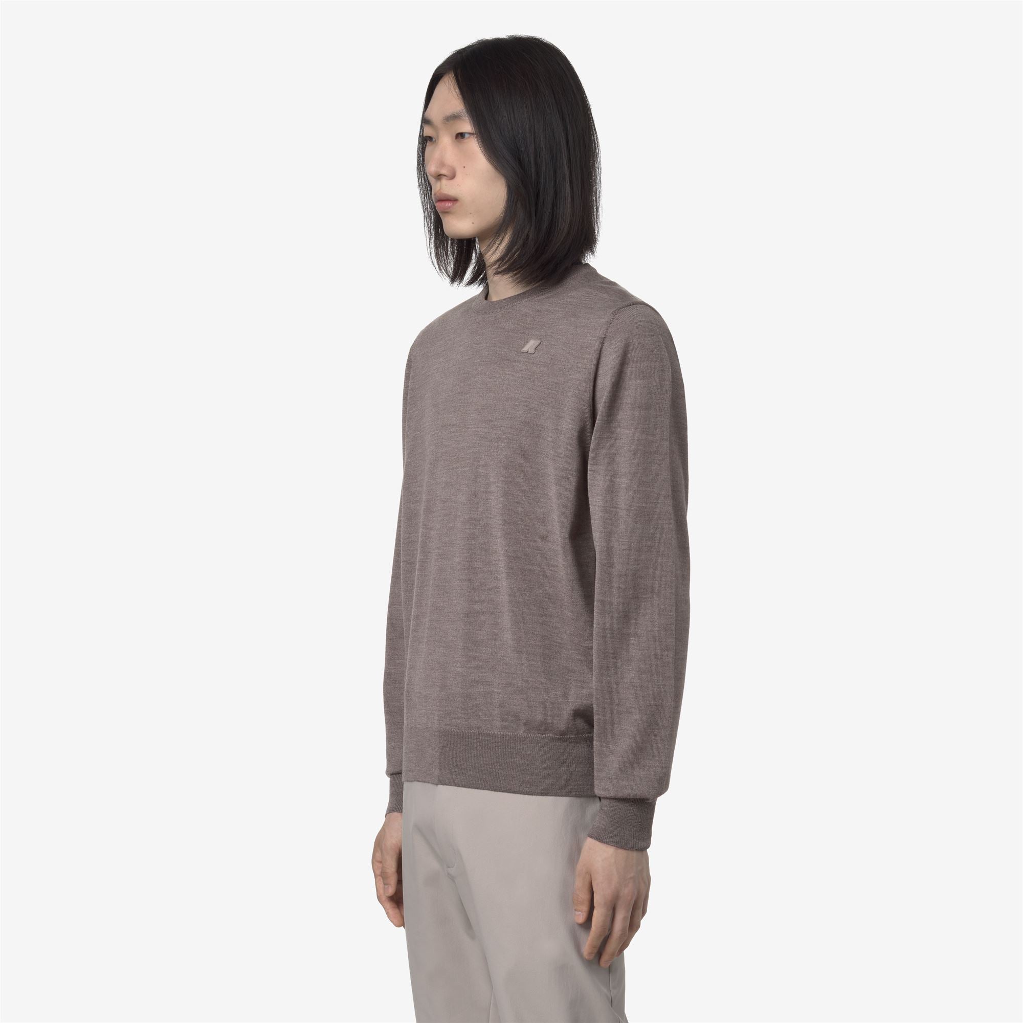 SEBASTIEN MERINO - KNITWEAR - Pull Over - Man - BEIGE TAUPE