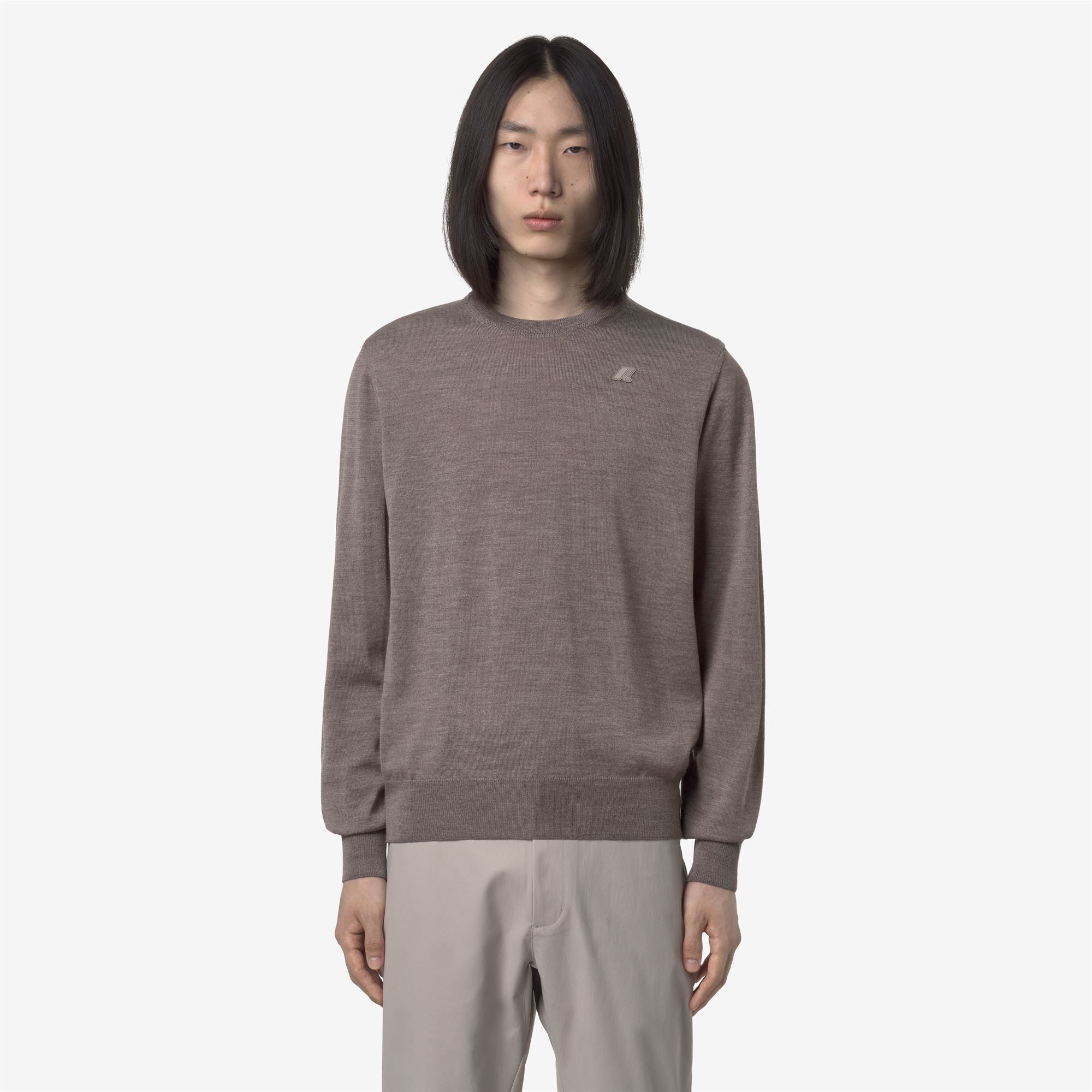 SEBASTIEN MERINO - KNITWEAR - Pull Over - Man - BEIGE TAUPE