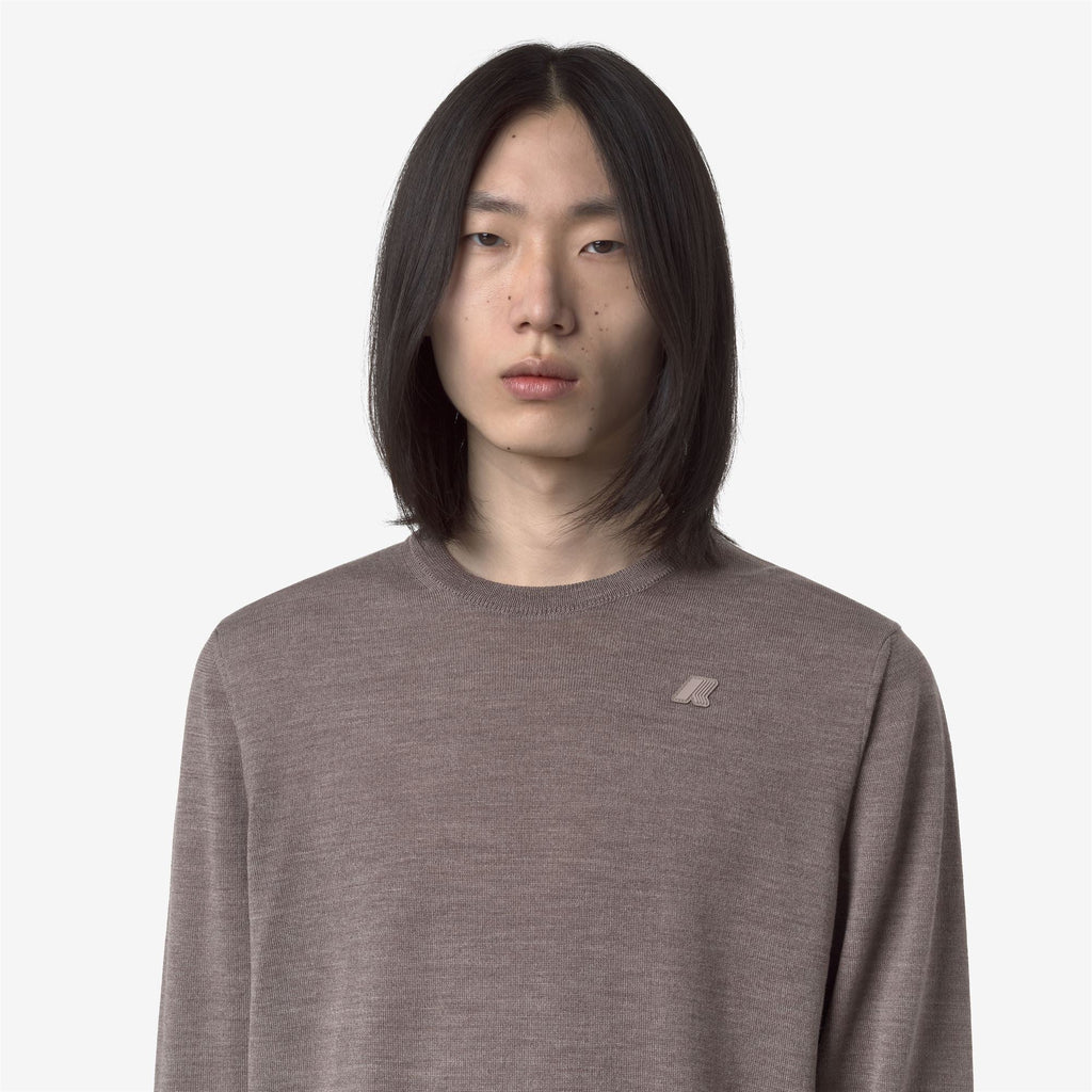 SEBASTIEN MERINO - KNITWEAR - Pull Over - Man - BEIGE TAUPE