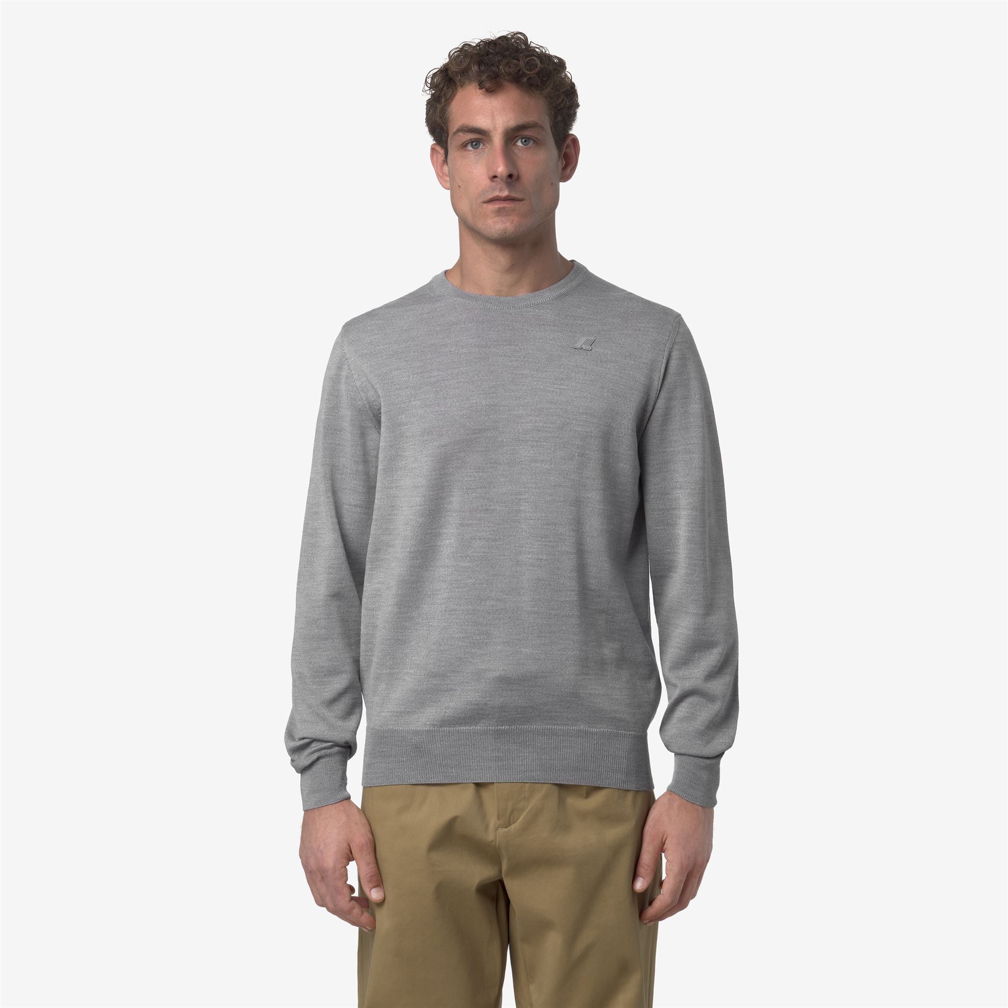 SEBASTIEN MERINO - KNITWEAR - Pull Over - Man - BEIGE GREYISH