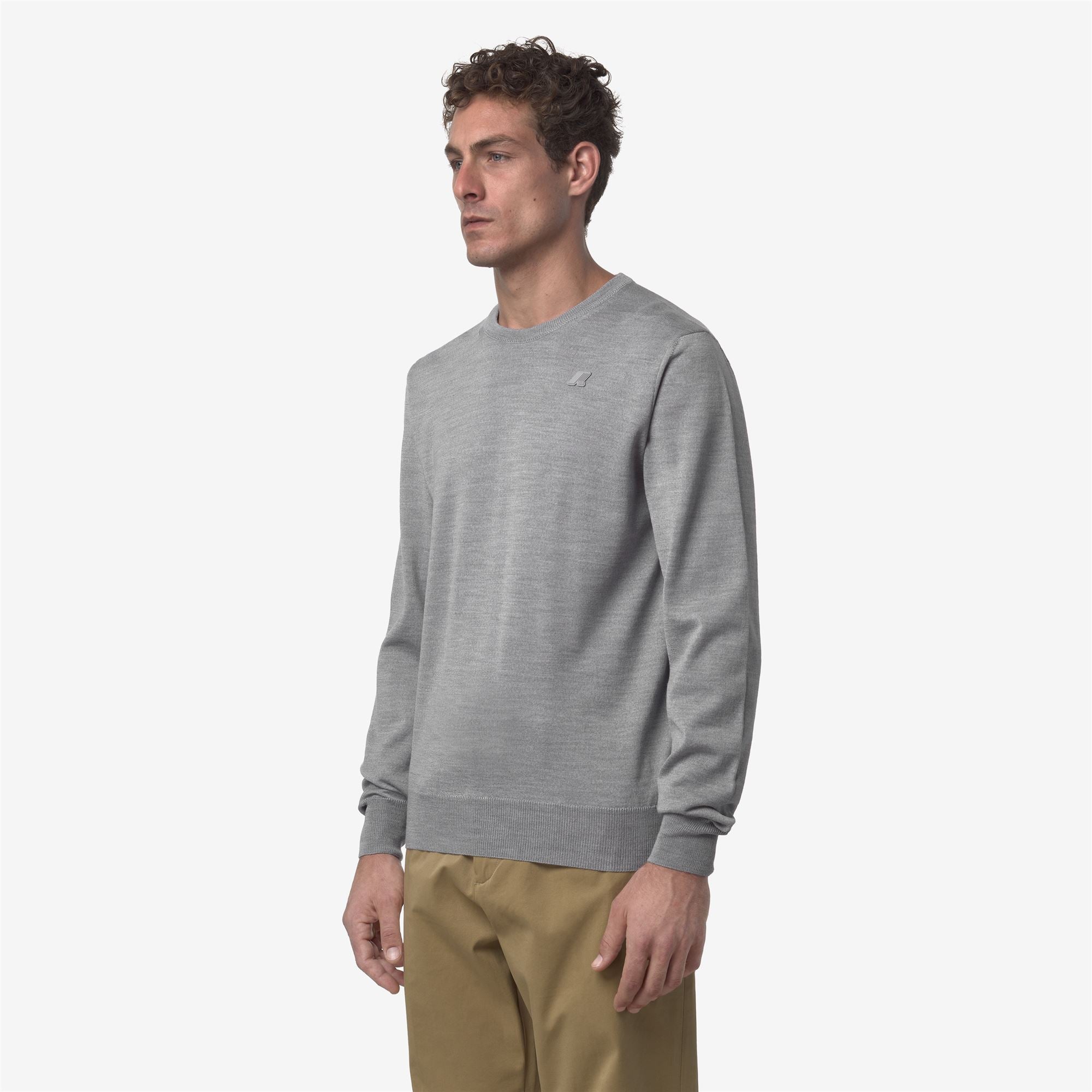 SEBASTIEN MERINO - KNITWEAR - Pull Over - Man - BEIGE GREYISH