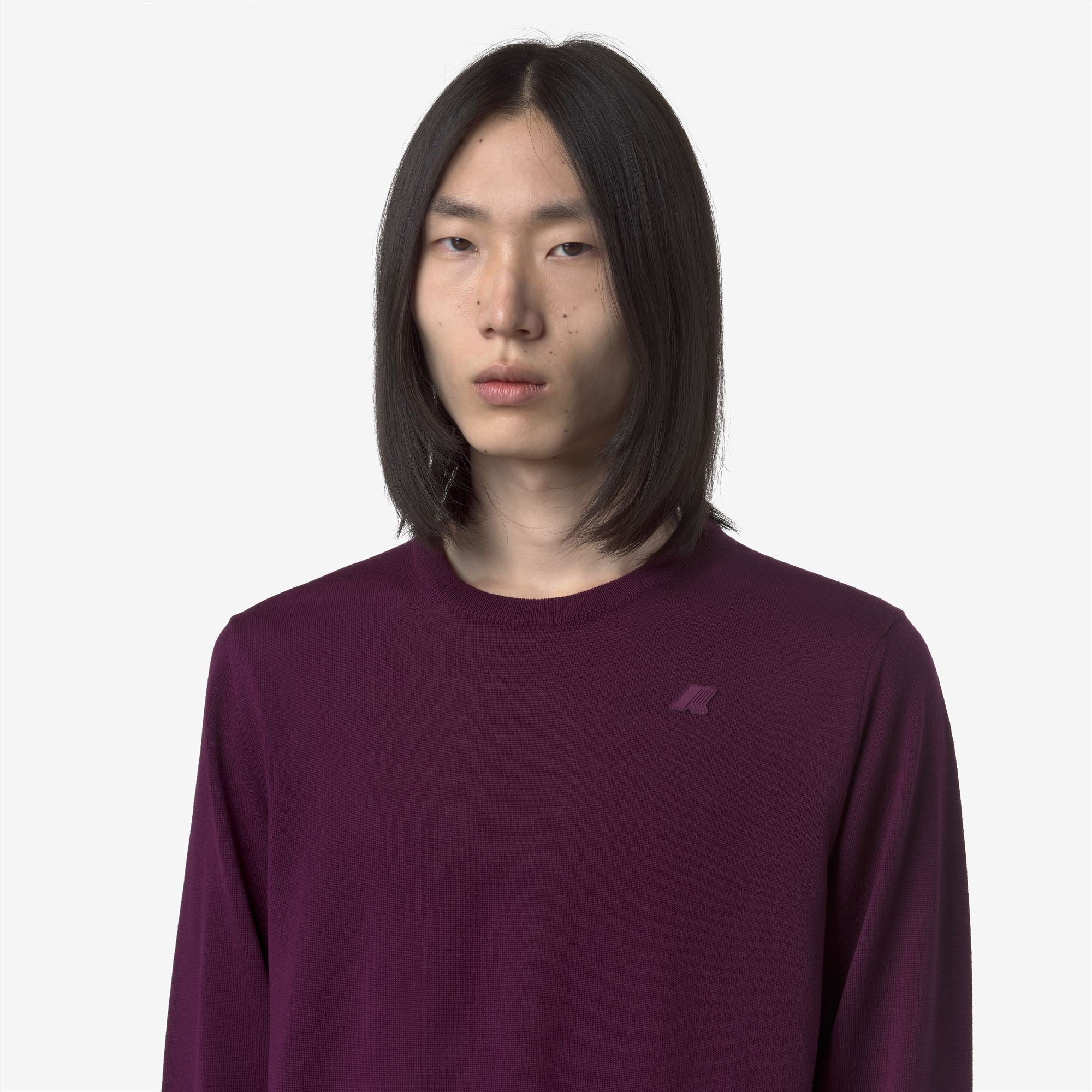 SEBASTIEN MERINO - KNITWEAR - Pull Over - Man - VIOLET WINE