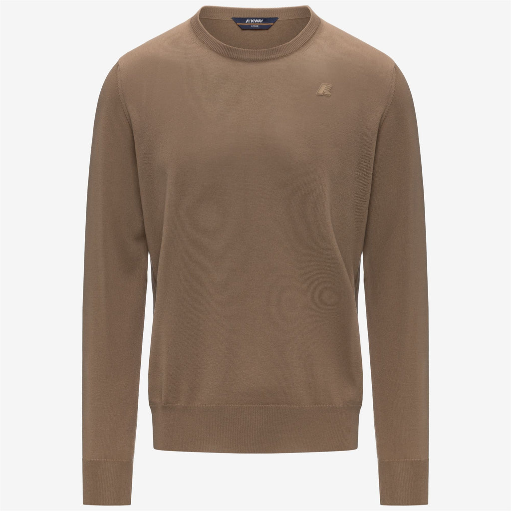 SEBASTIEN MERINO - KNITWEAR - Pull Over - Man - BROWN CARTOUCHE