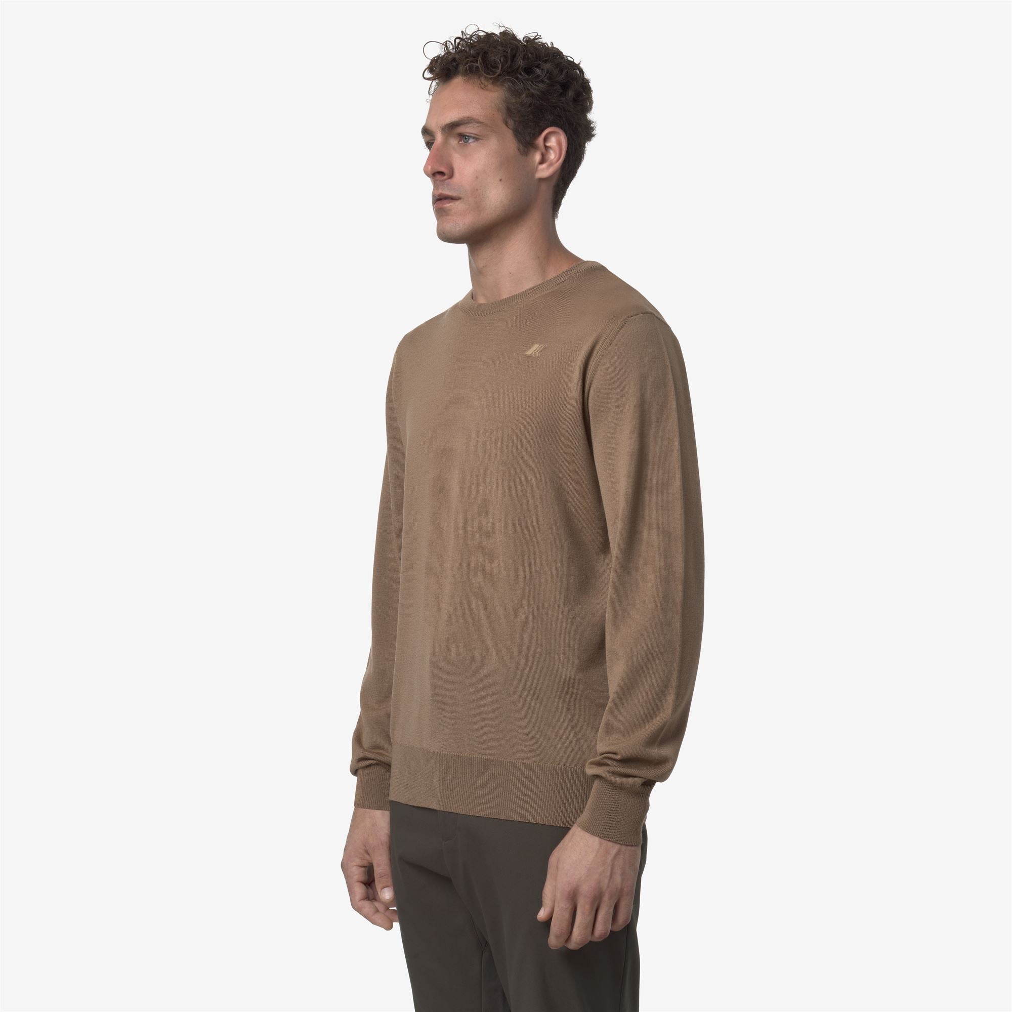 SEBASTIEN MERINO - KNITWEAR - Pull Over - Man - BROWN CARTOUCHE