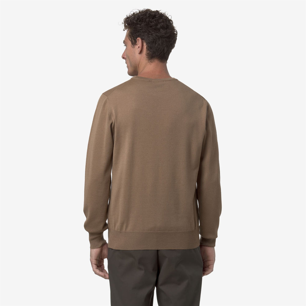 SEBASTIEN MERINO - KNITWEAR - Pull Over - Man - BROWN CARTOUCHE