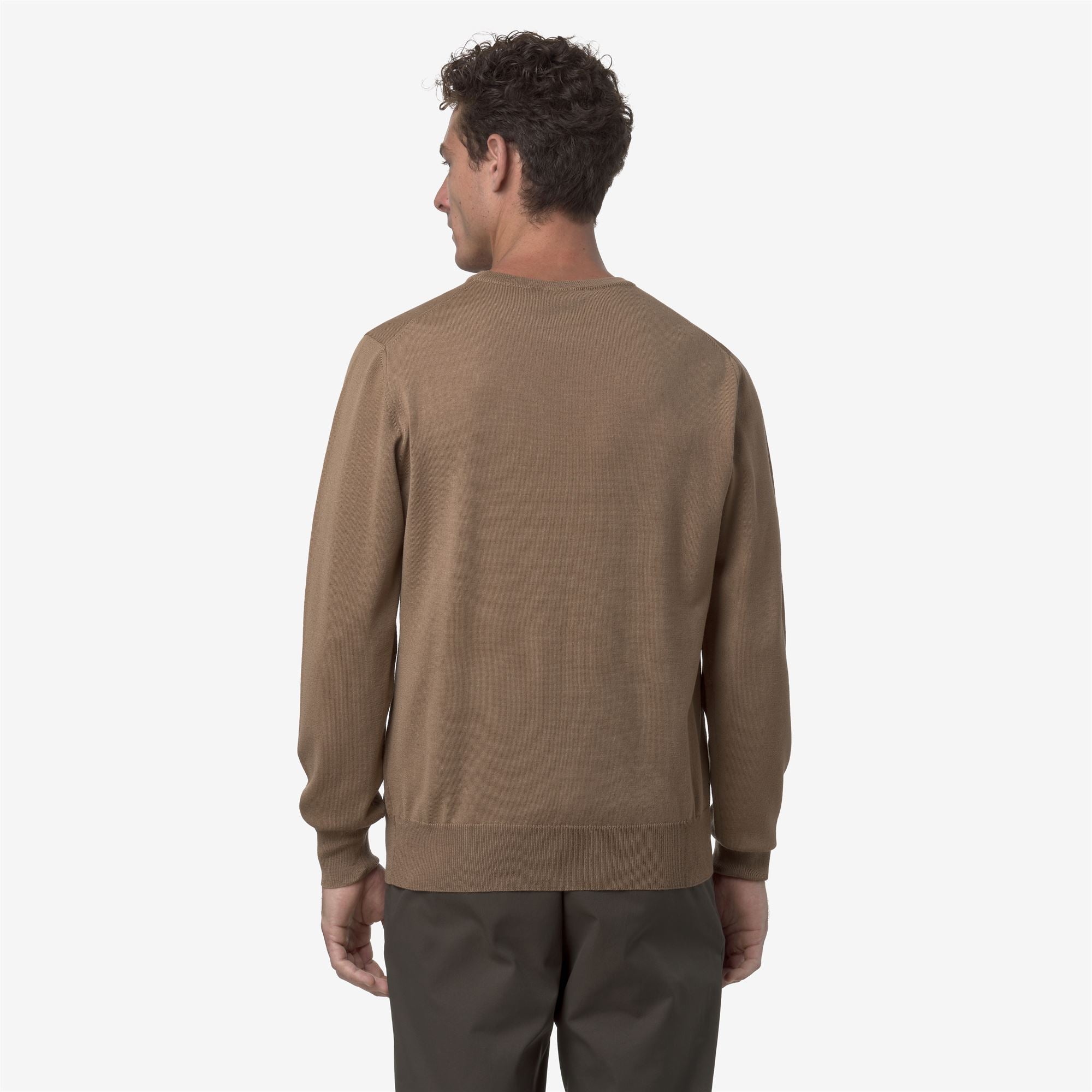SEBASTIEN MERINO - KNITWEAR - Pull Over - Man - BROWN CARTOUCHE