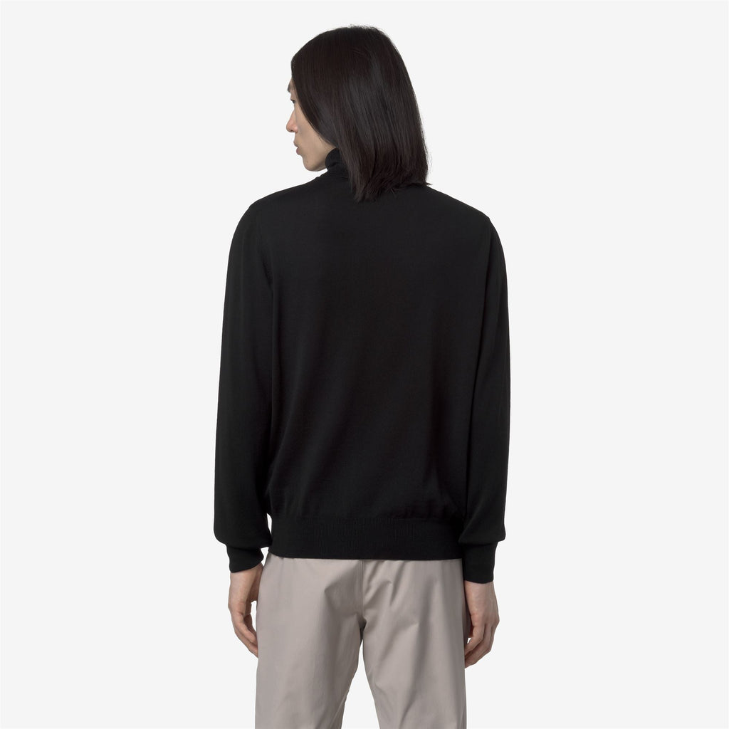 HENRY MERINO - KNITWEAR - Pull Over - Man - BLACK PURE