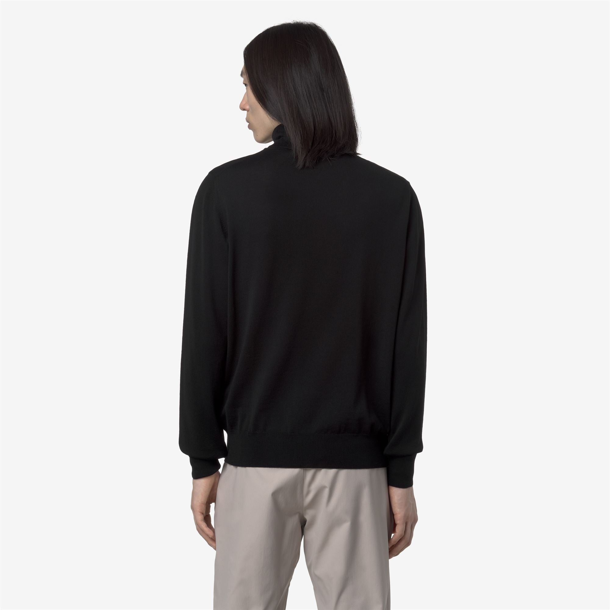 HENRY MERINO - KNITWEAR - Pull Over - Man - BLACK PURE