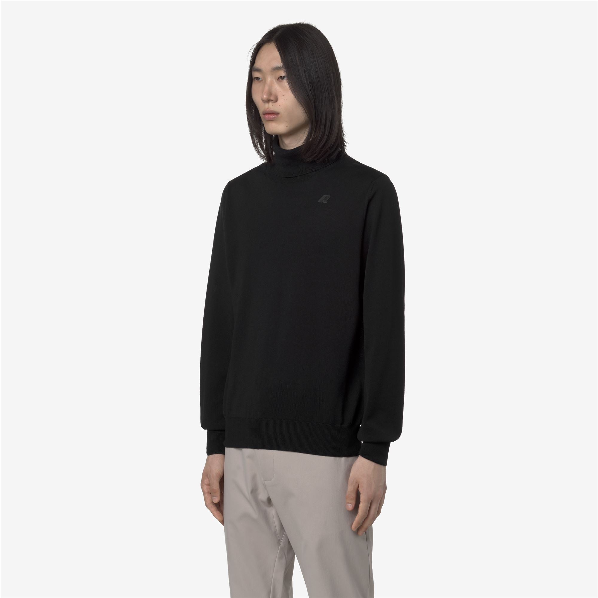 HENRY MERINO - KNITWEAR - Pull Over - Man - BLACK PURE