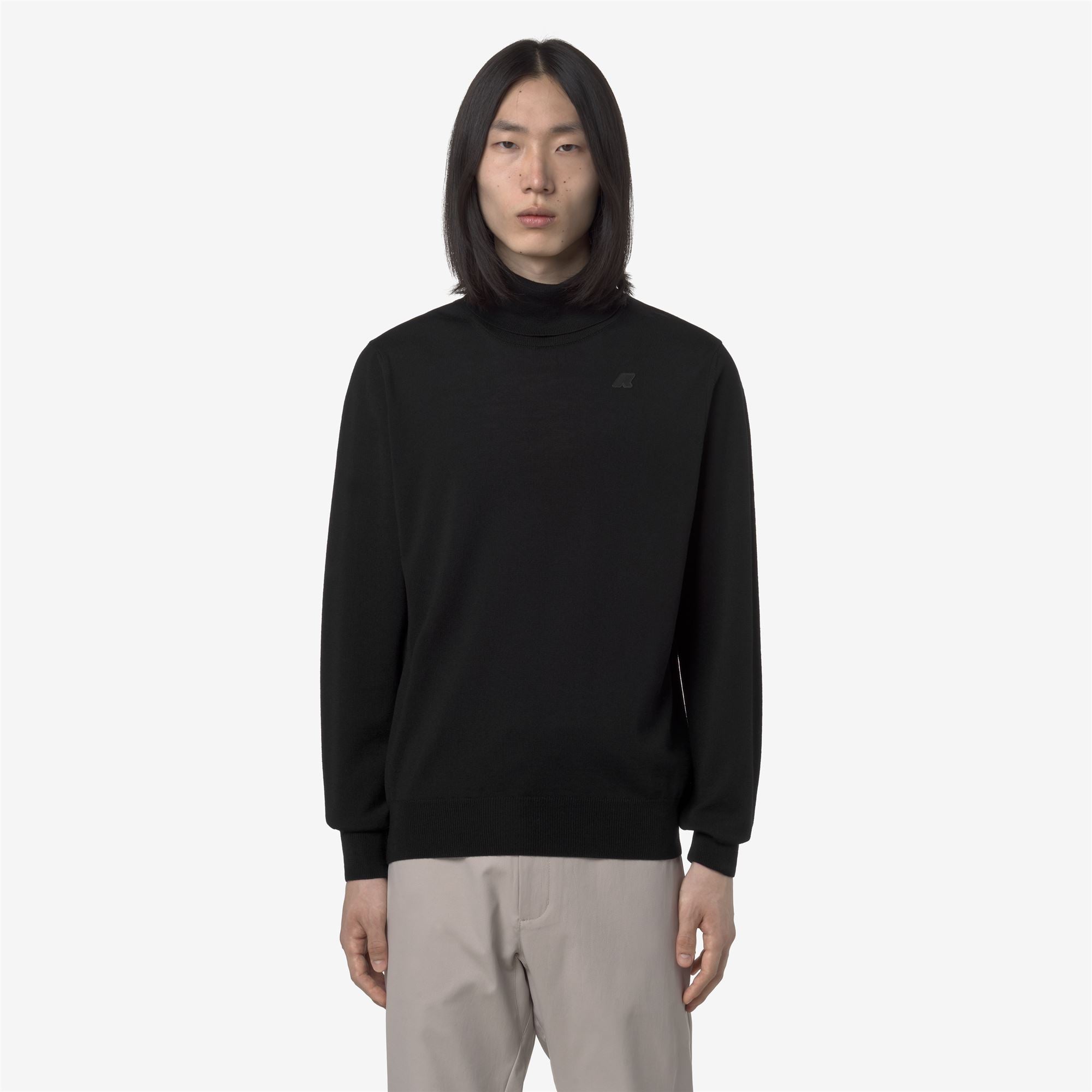 HENRY MERINO - KNITWEAR - Pull Over - Man - BLACK PURE