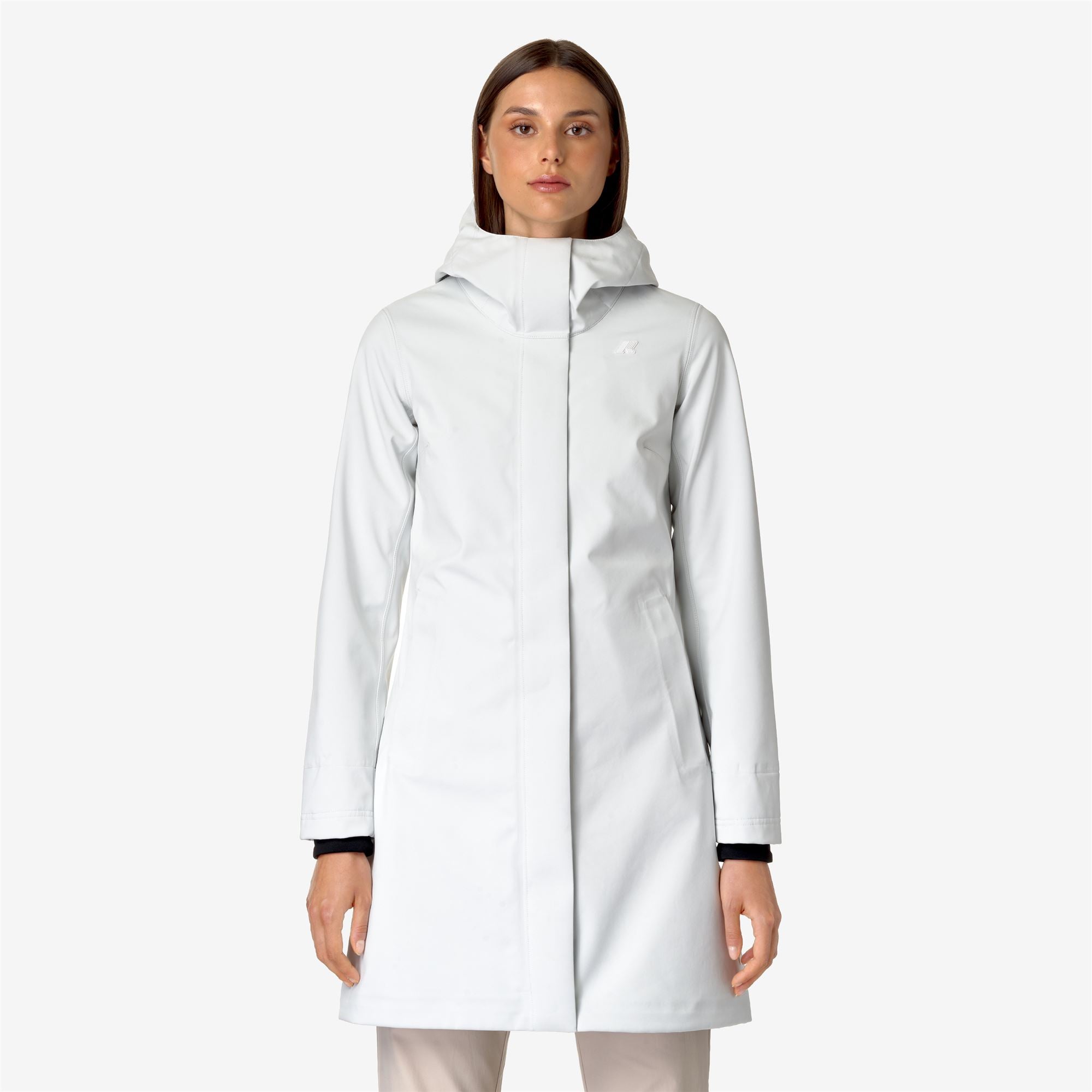 STEPHY BONDED - Jackets - 3/4 LENGTH - Woman - WHITE G-BLUE D