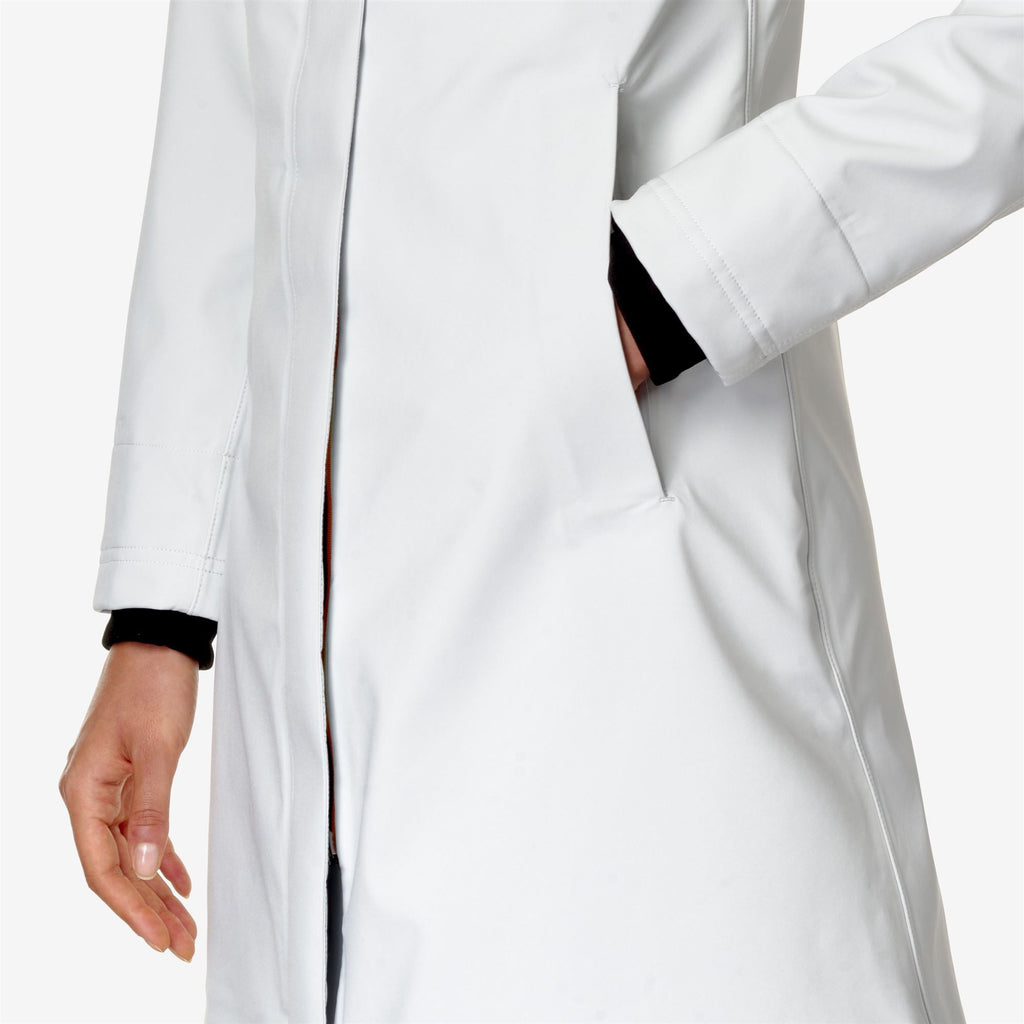 STEPHY BONDED - Jackets - 3/4 LENGTH - Woman - WHITE G-BLUE D