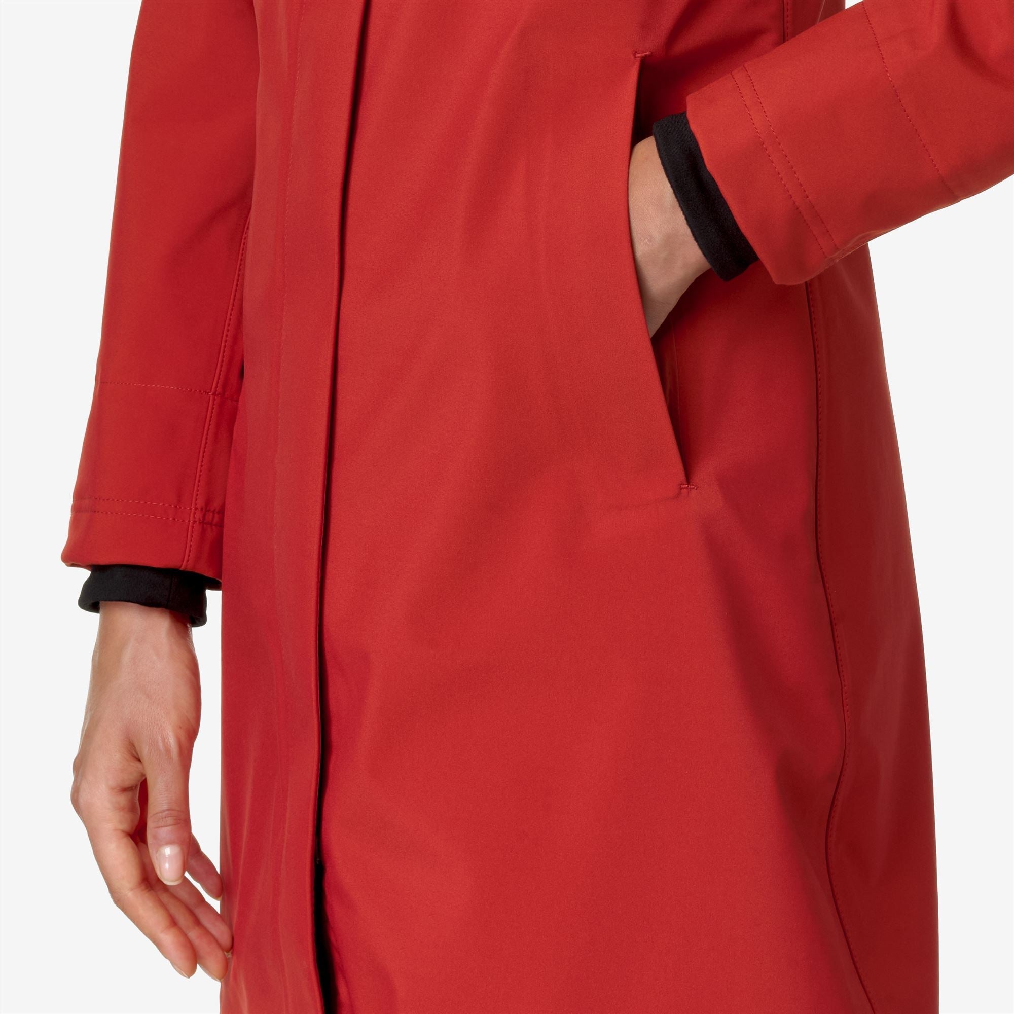 STEPHY BONDED - Jackets - 3/4 LENGTH - Woman - RED P-BLUE D