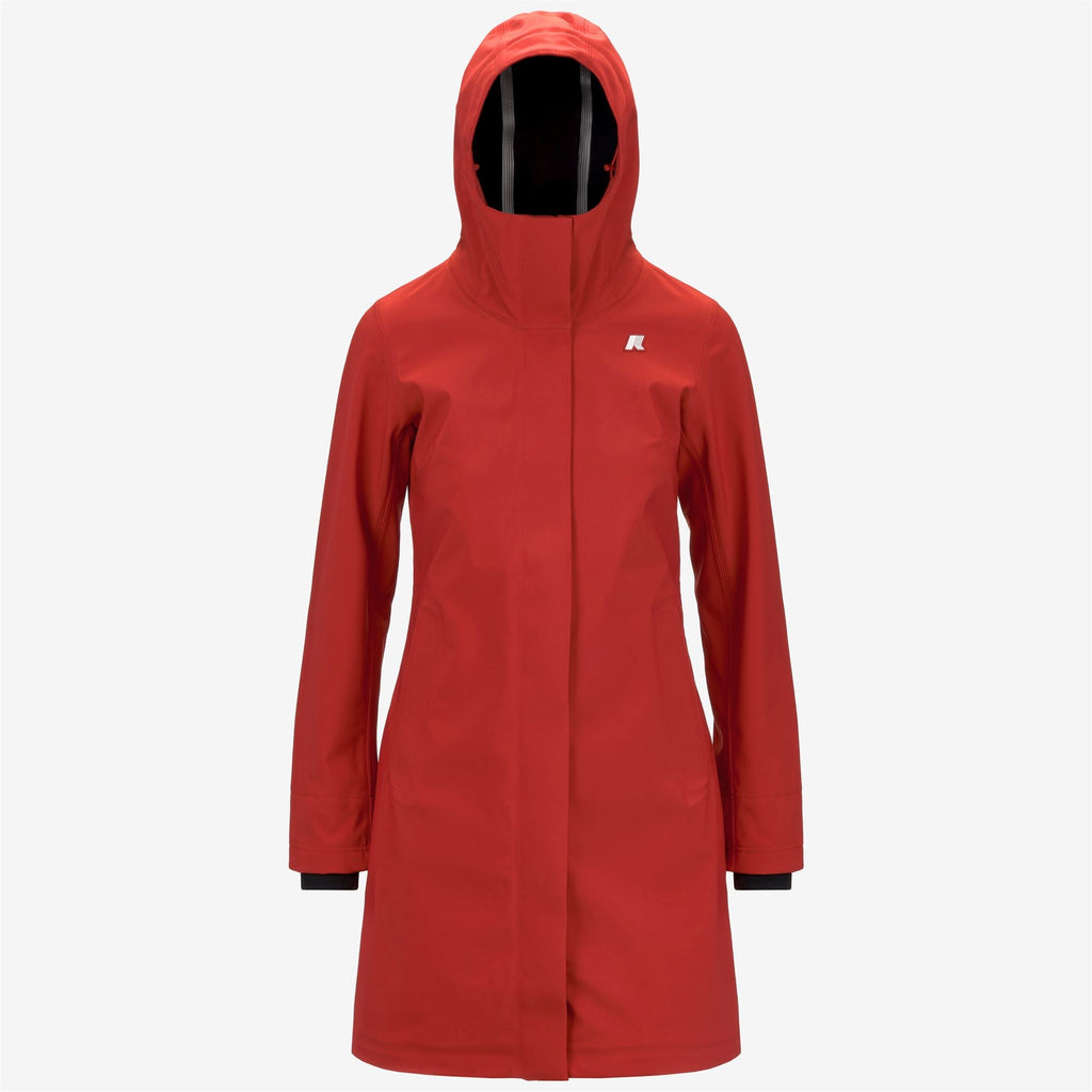 STEPHY BONDED - Jackets - 3/4 LENGTH - Woman - RED P-BLUE D