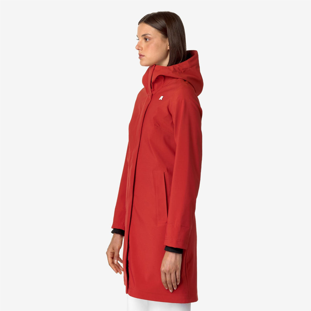 STEPHY BONDED - Jackets - 3/4 LENGTH - Woman - RED P-BLUE D