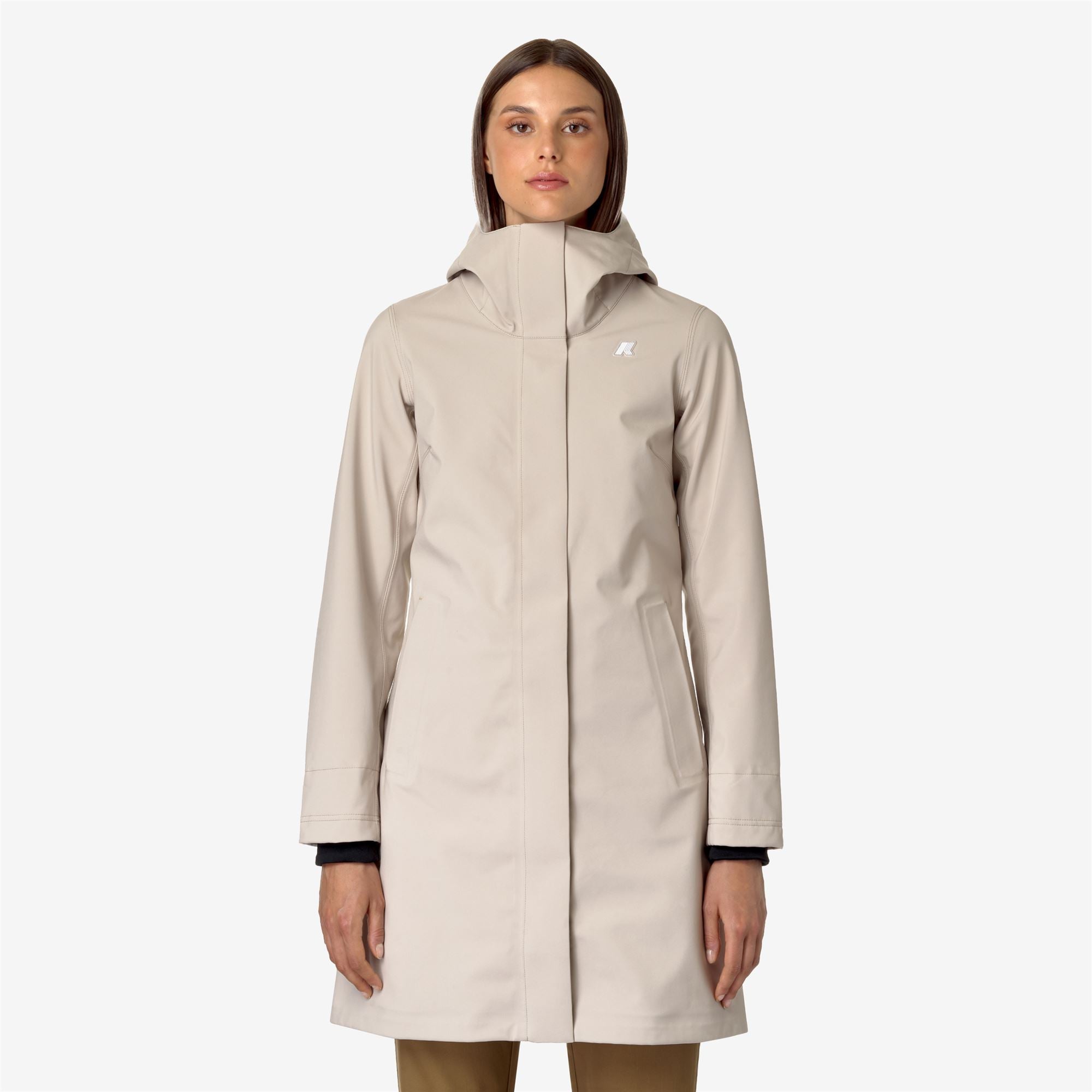 STEPHY BONDED - Jackets - 3/4 LENGTH - Woman - BEIGE G-BLUE D