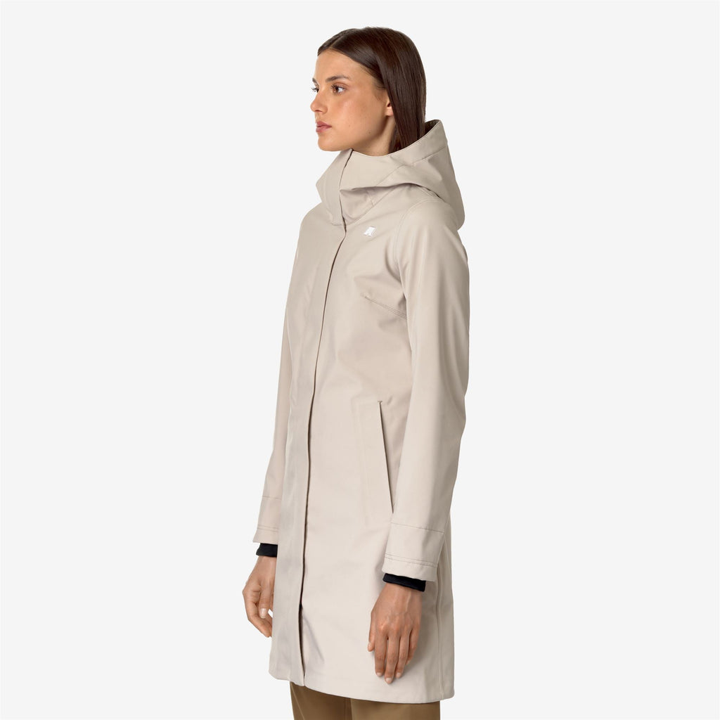 STEPHY BONDED - Jackets - 3/4 LENGTH - Woman - BEIGE G-BLUE D