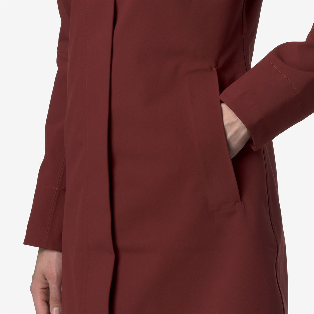STEPHY BONDED - Jackets - 3/4 LENGTH - Woman - RED SYRAH-BLUE DEPTH