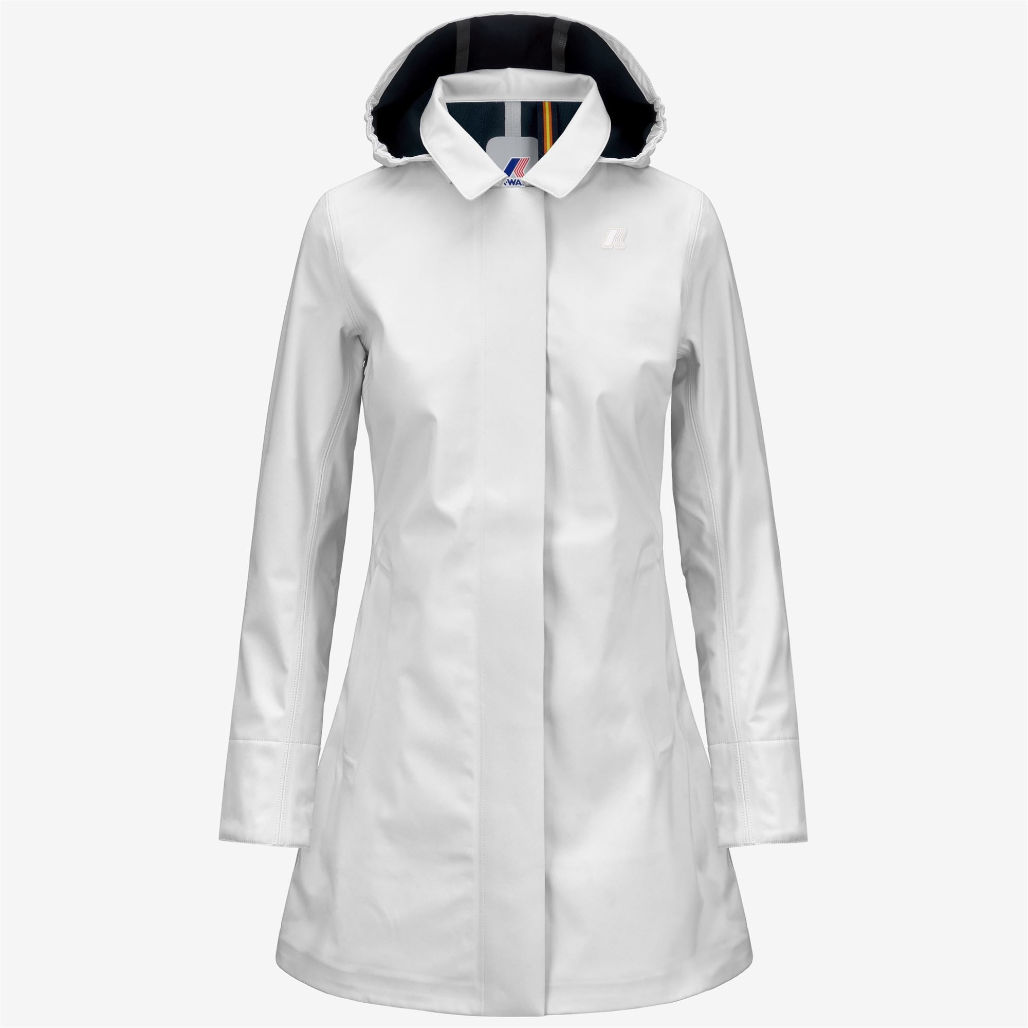 MATHY BONDED - Jackets - 3/4 LENGTH - Woman - WHITE G-BLUE D