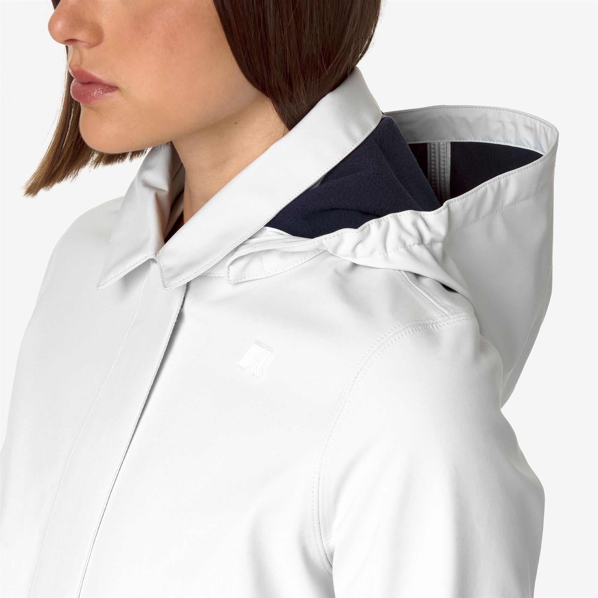 MATHY BONDED - Jackets - 3/4 LENGTH - Woman - WHITE G-BLUE D