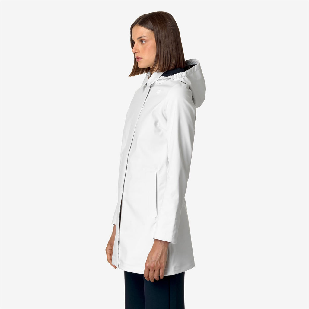 MATHY BONDED - Jackets - 3/4 LENGTH - Woman - WHITE G-BLUE D