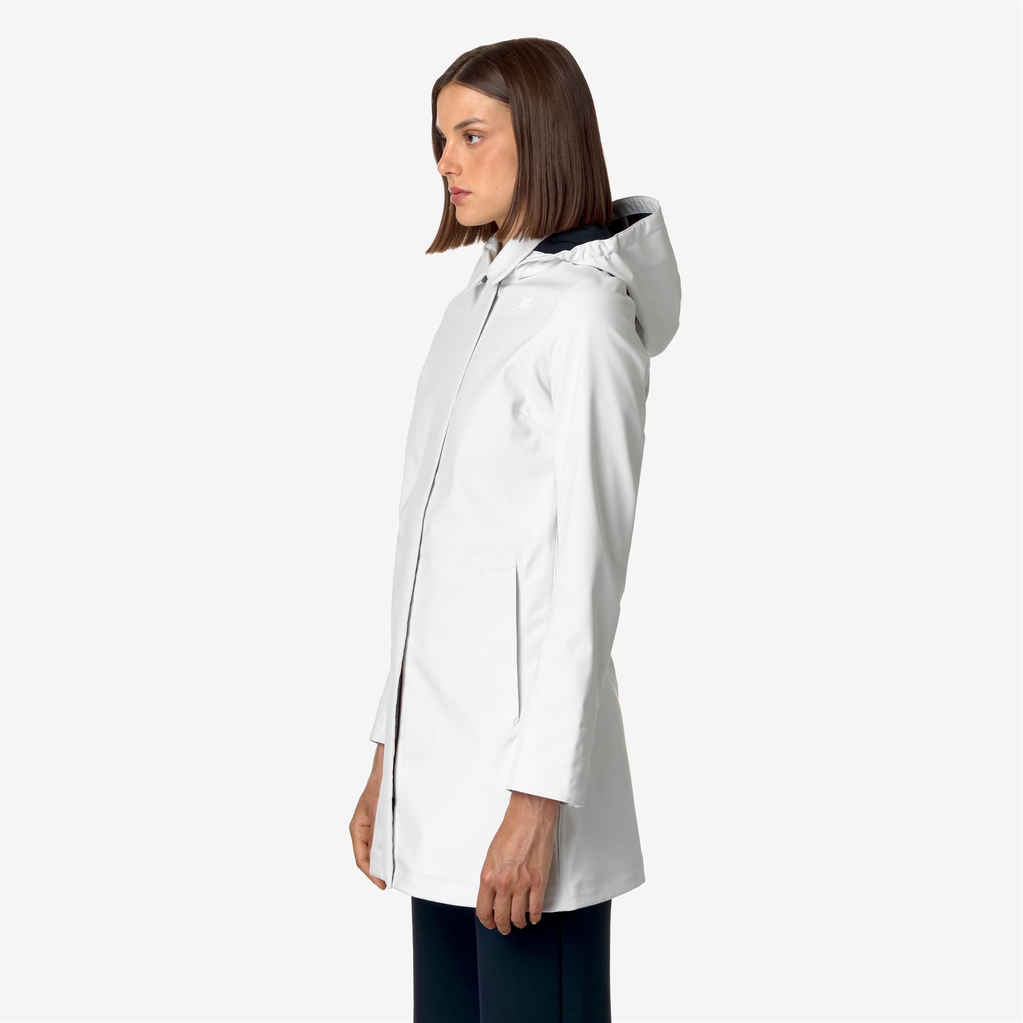 MATHY BONDED - Jackets - 3/4 LENGTH - Woman - WHITE G-BLUE D