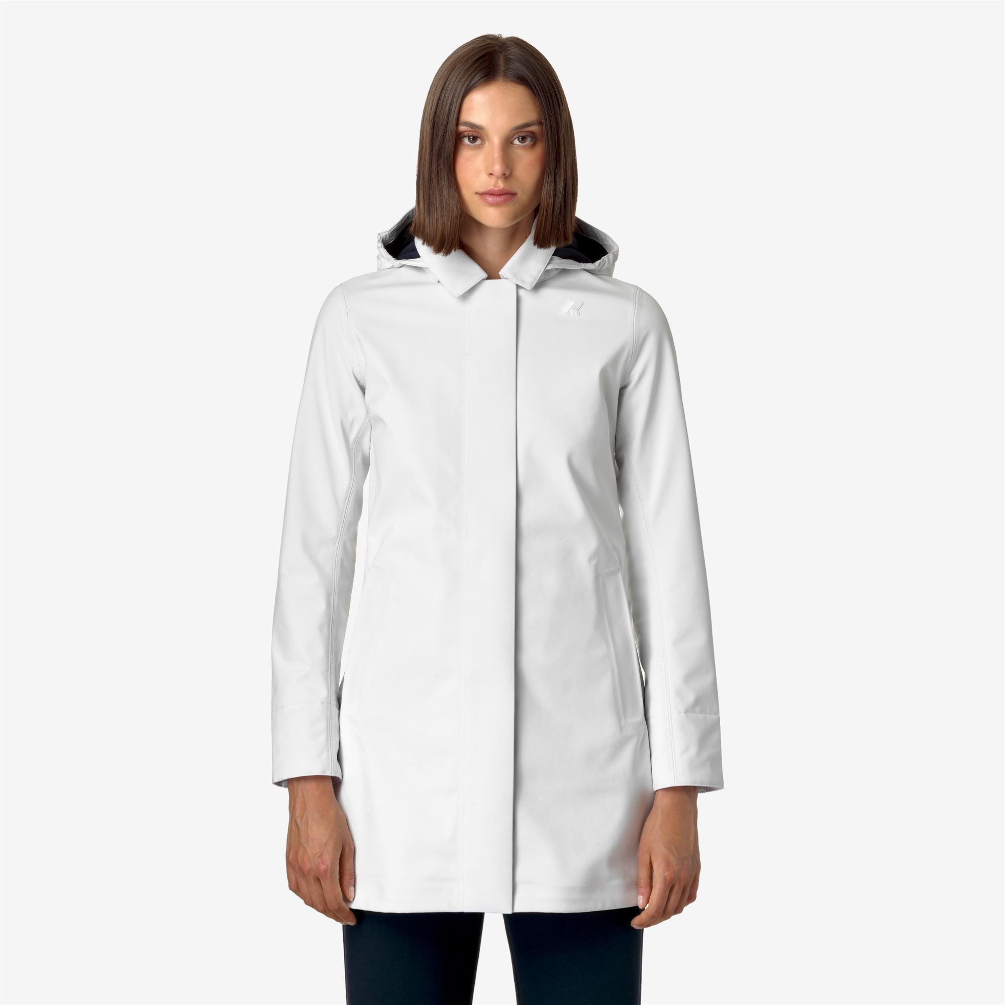 MATHY BONDED - Jackets - 3/4 LENGTH - Woman - WHITE G-BLUE D
